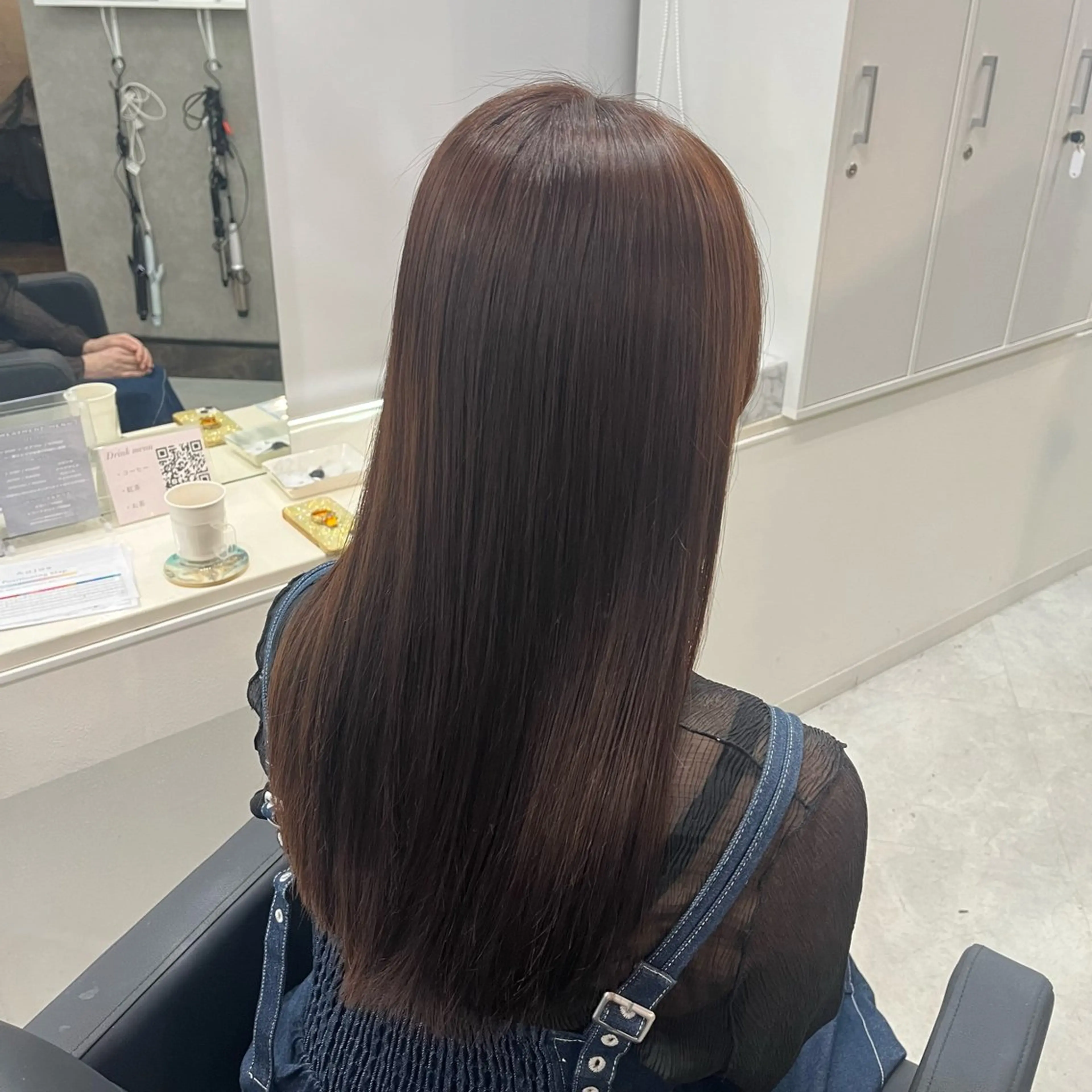 ロング 酸性ストレート marshu所属・ワンホンへア/ 大阪/nanaのヘアスタイル