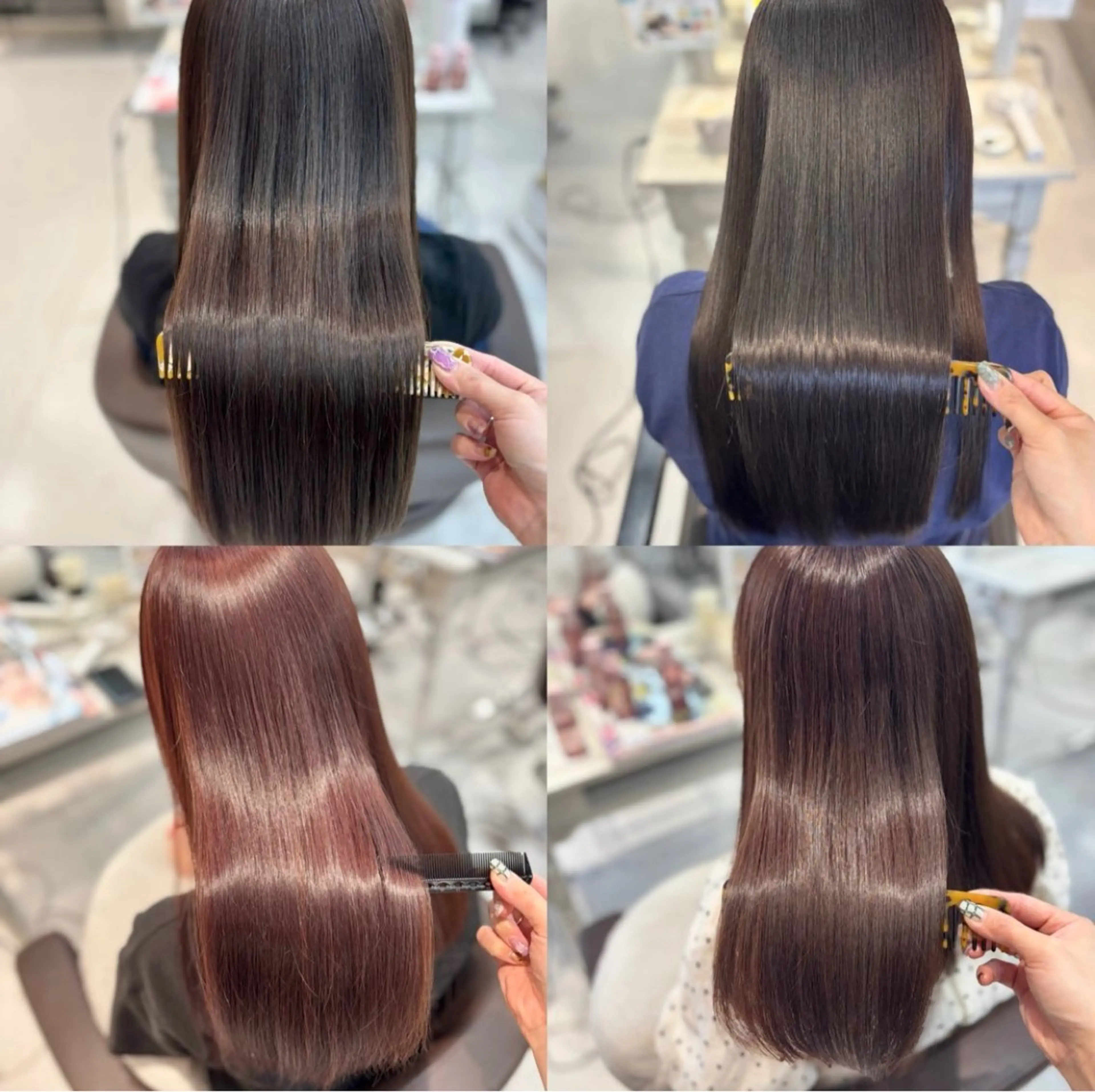 ロング カット ヘアカラー MANA艶髪 暖色カラー/髪質改善のヘアスタイル