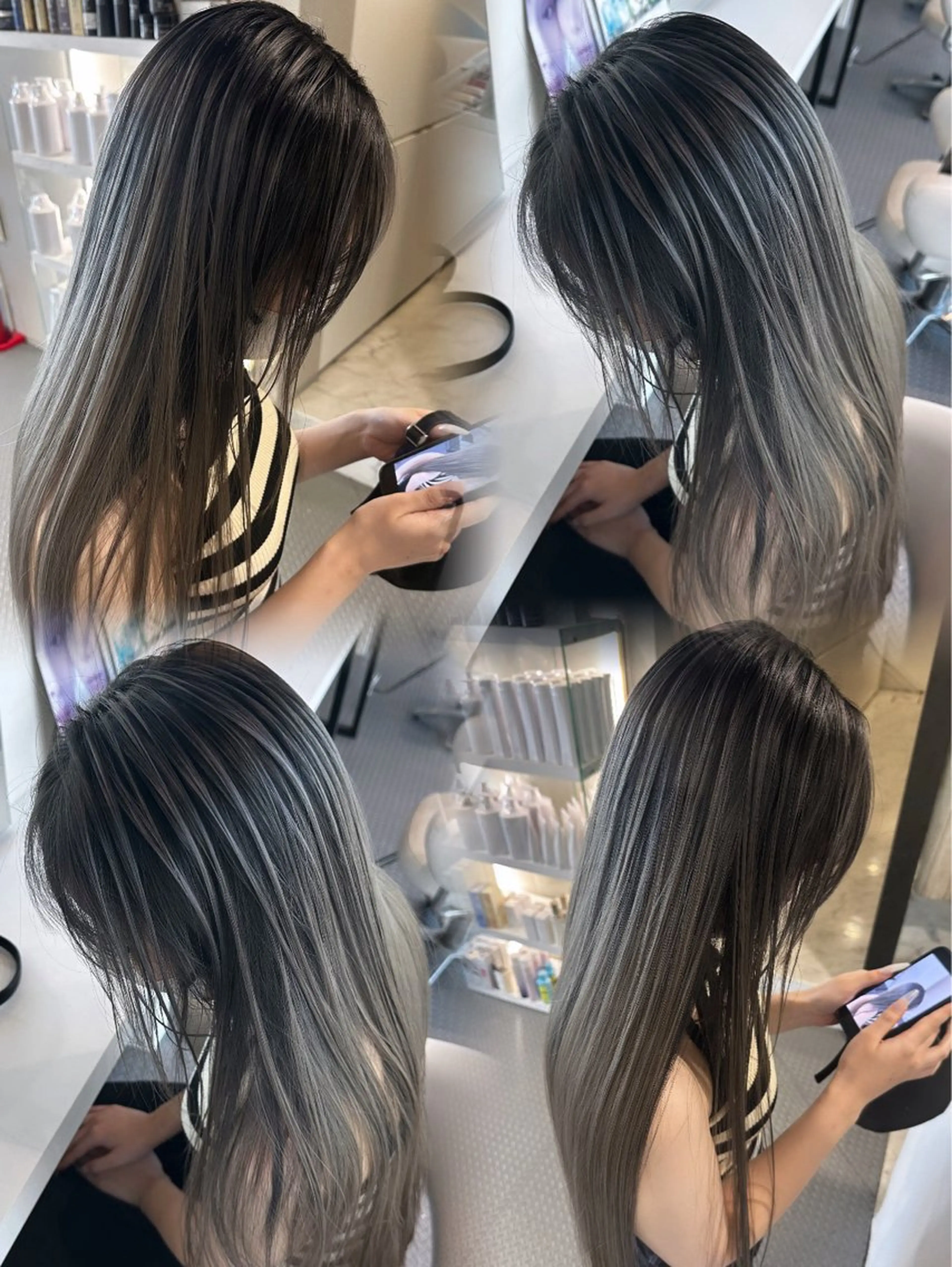 【シャドールーツ】２ブリーチ＋デザインカラーの写真