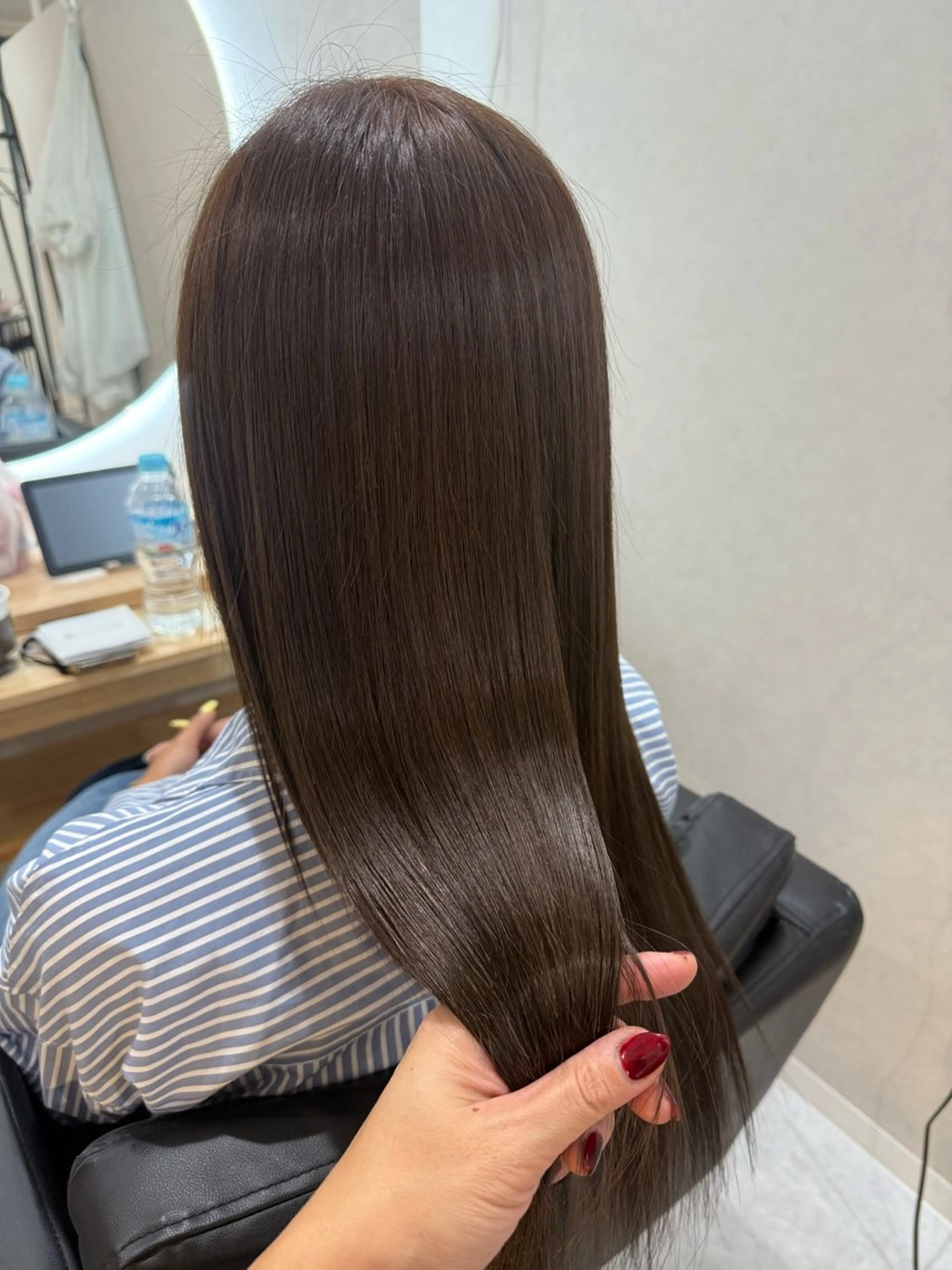 ロング カット 縮毛矯正 トリートメント ヘッドスパ 髪質改善&Spa fee南越谷2号店所属・髪質改善/南越谷/ 山岸彩夏のヘアスタイル