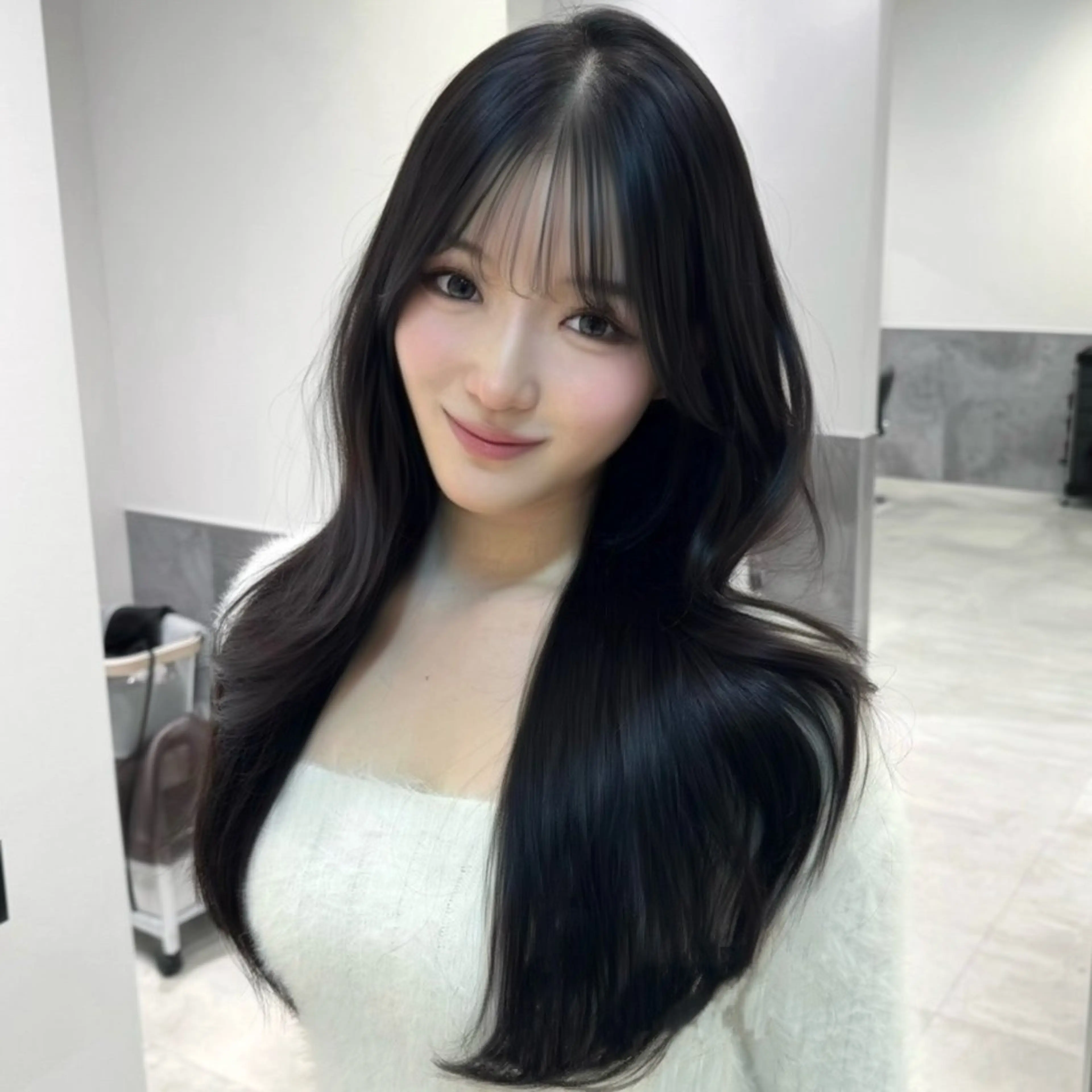 ロング カラー 透明感カラー 韓国風ヘア レイヤーカット カット ヘアカラー トリートメント GO TODAY 原宿Verno店所属・韓国系支持率No.1 レイヤー特化/きょうのヘアスタイル