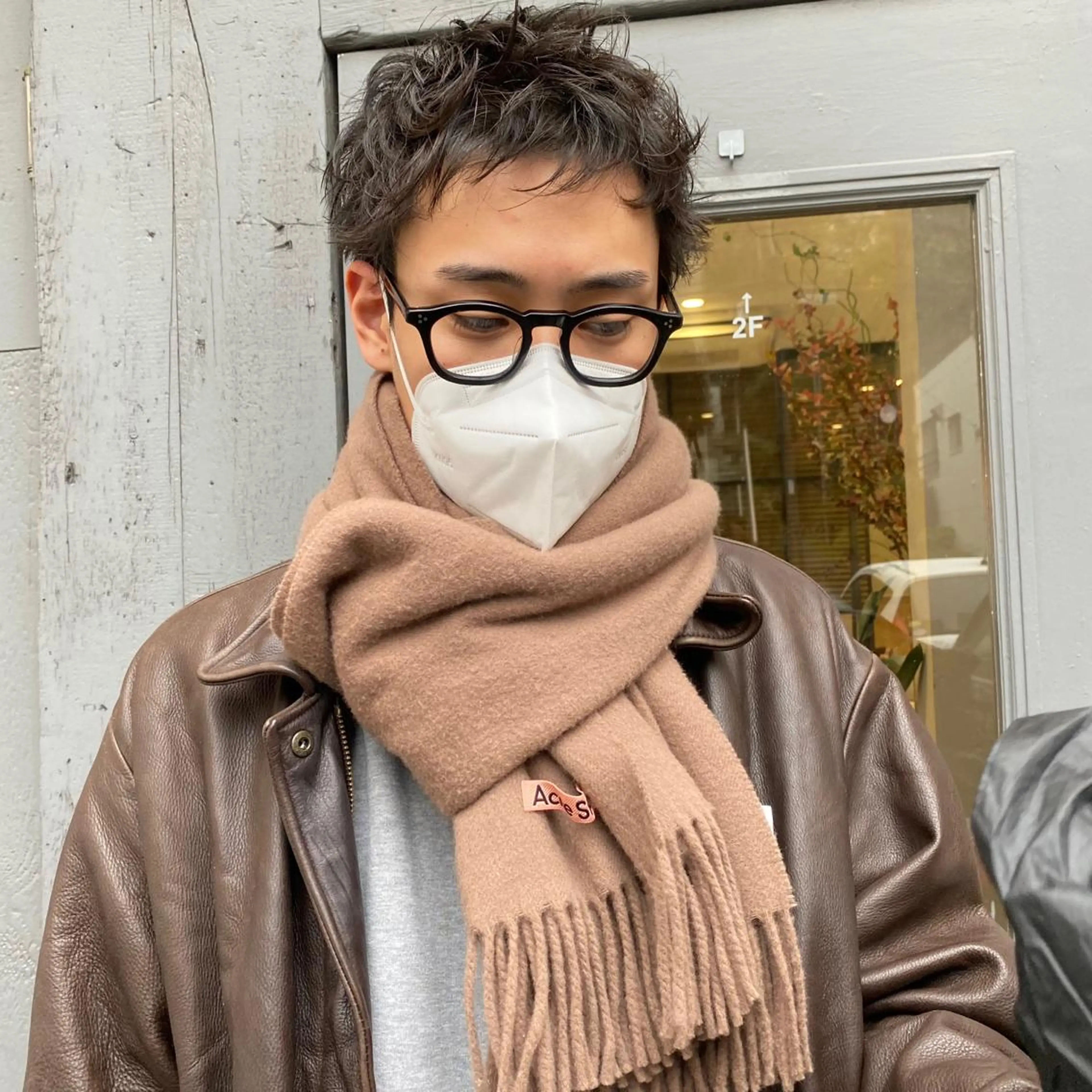 パーマ メンズ cie所属・ボブ/ミニボブ 透明感カラーkadoのヘアスタイル