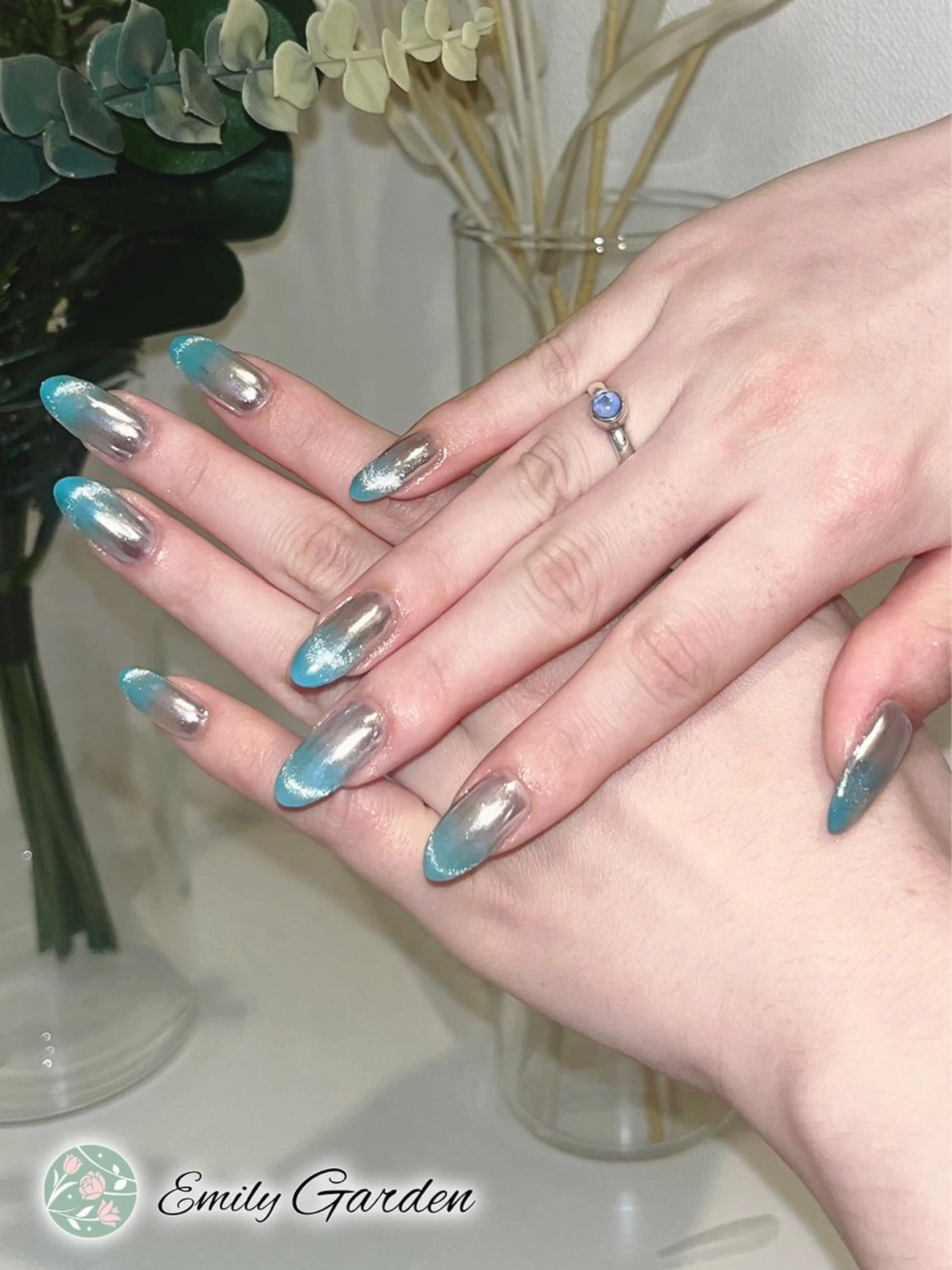 【定番】グラデーションアレンジ🫧グラデーションをベースにマグネット/オーロラ/ミラーをプラスの写真