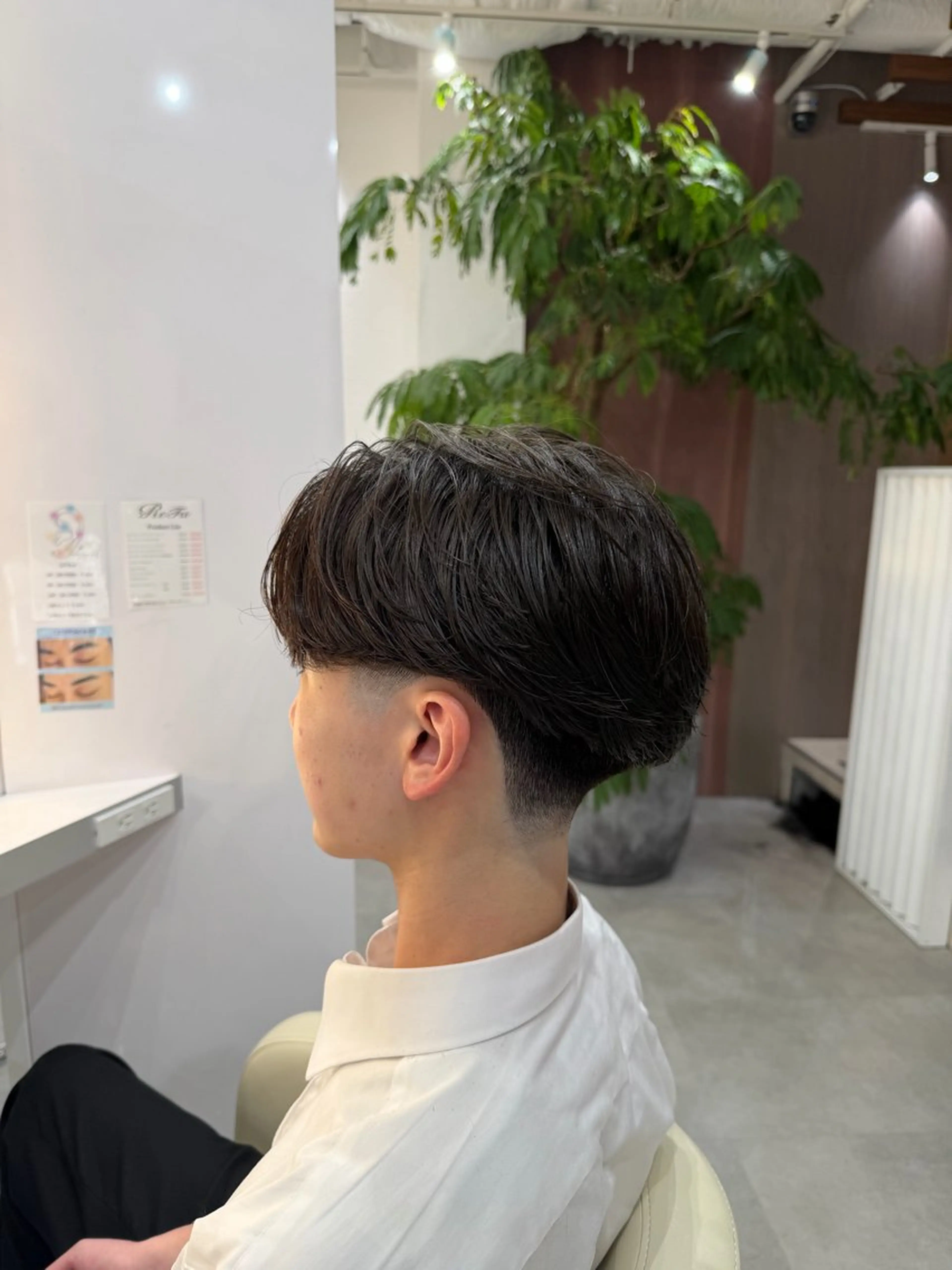 パーマ メンズ フェードカット カット パーマ R/🤎 パーマ＆ブリーチ🔥のヘアスタイル