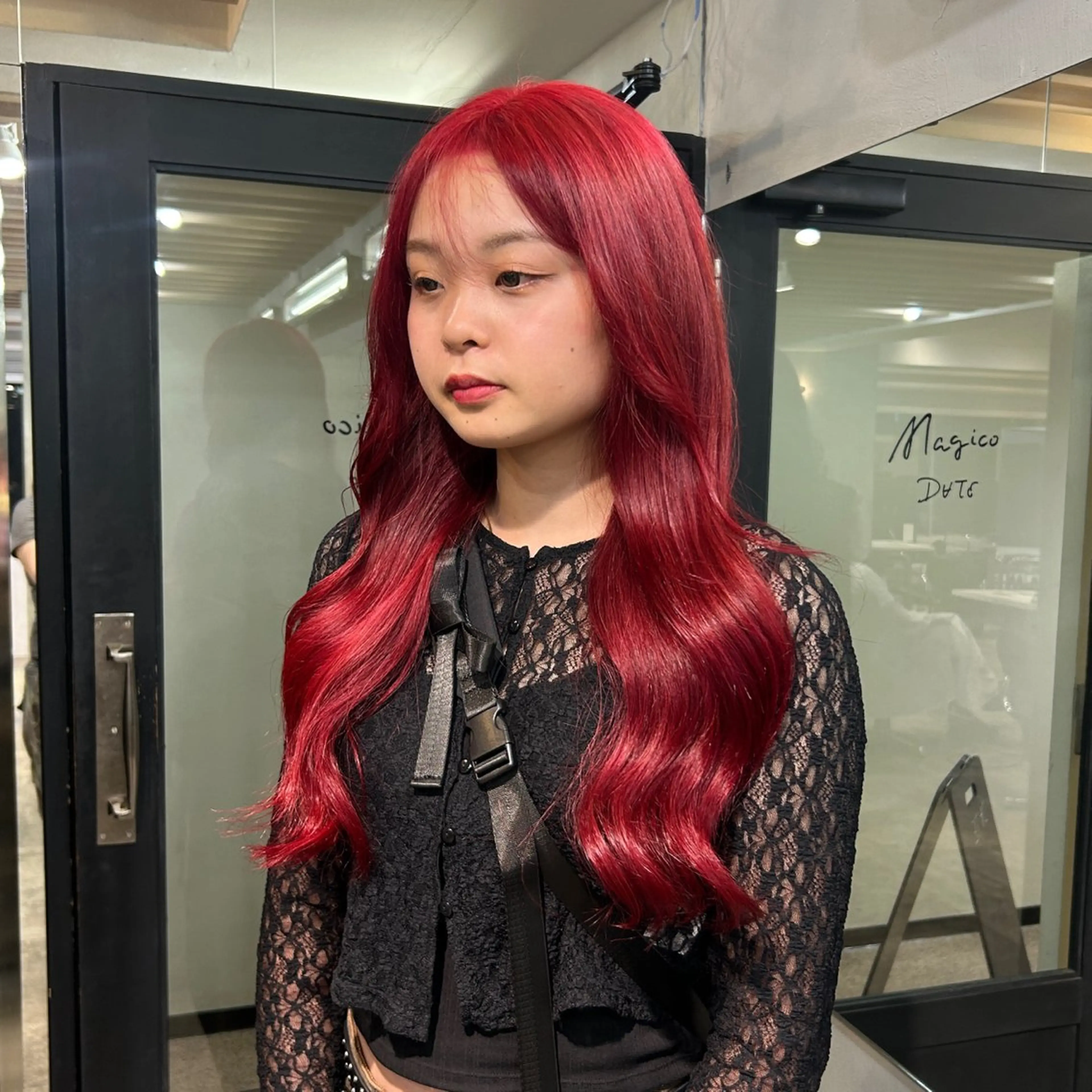 セミロング カラー ヘアカラー トリートメント ✨うる艶/ブリーチ✨ 𝓡𝒖𝓷𝐚💋のヘアスタイル