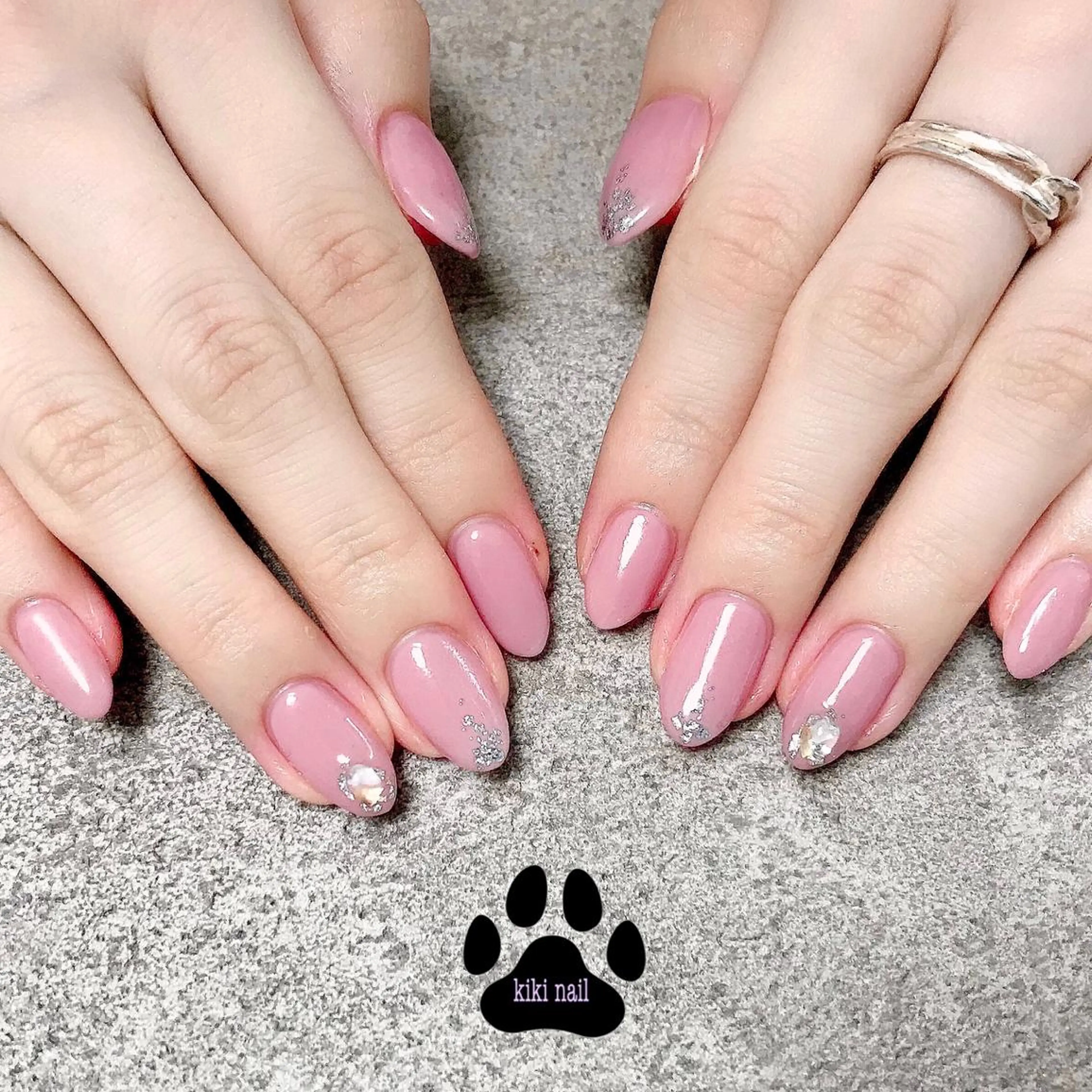 ネイル フットネイル ラメ(グリッター) ワンカラーネイル kikinail 溝の口のネイルデザイン