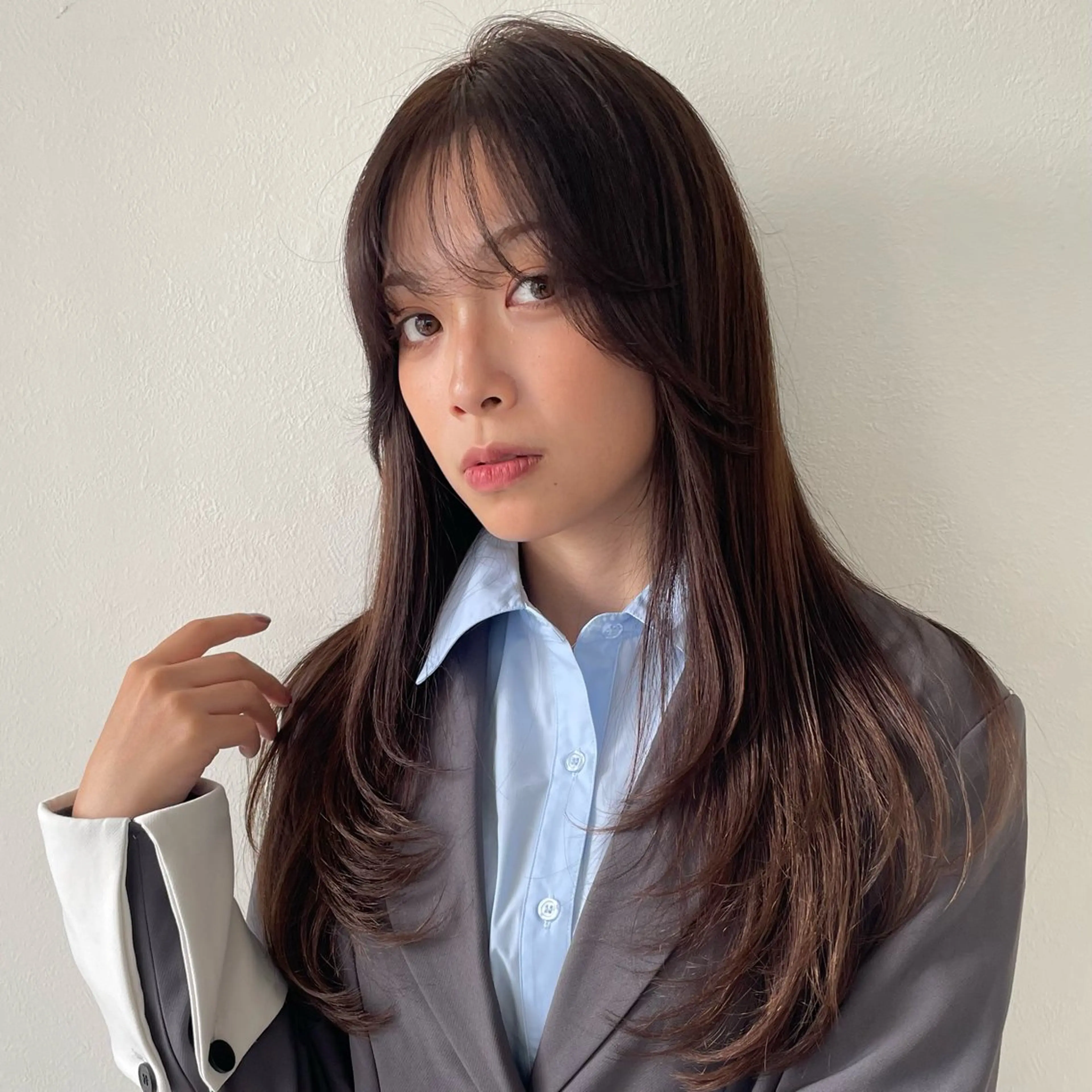 ロング カット トリートメント ヘッドスパ ヘアセット 暖色レイヤー 🥀REIRIのヘアスタイル