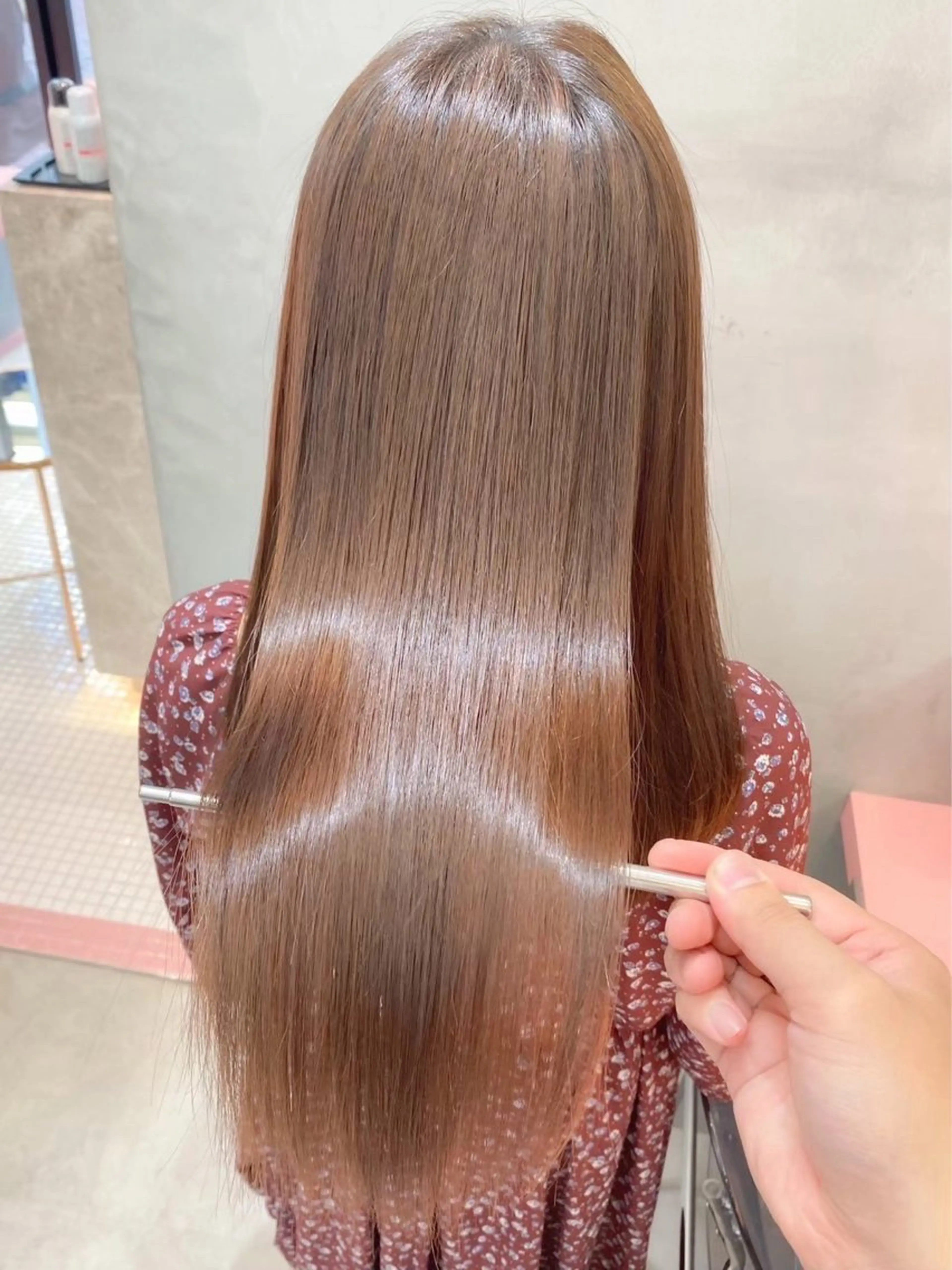 ロング 縮毛矯正/韓国ヘア /レイヤー🎀ミズキのヘアスタイル