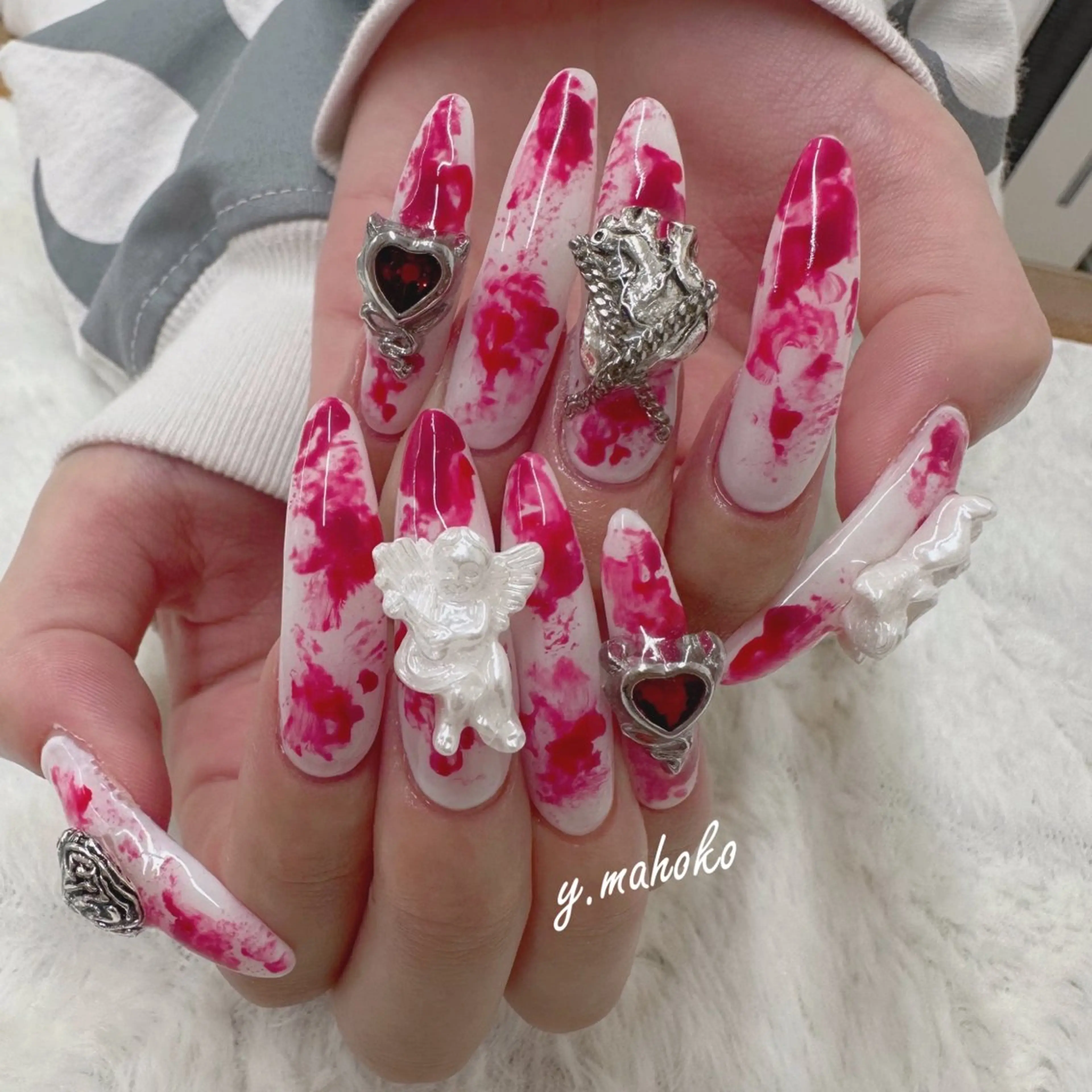 ネイル ハンドネイル She nail studio 原宿所属・パラジェル有/ スカルプ/mahoのネイルデザイン