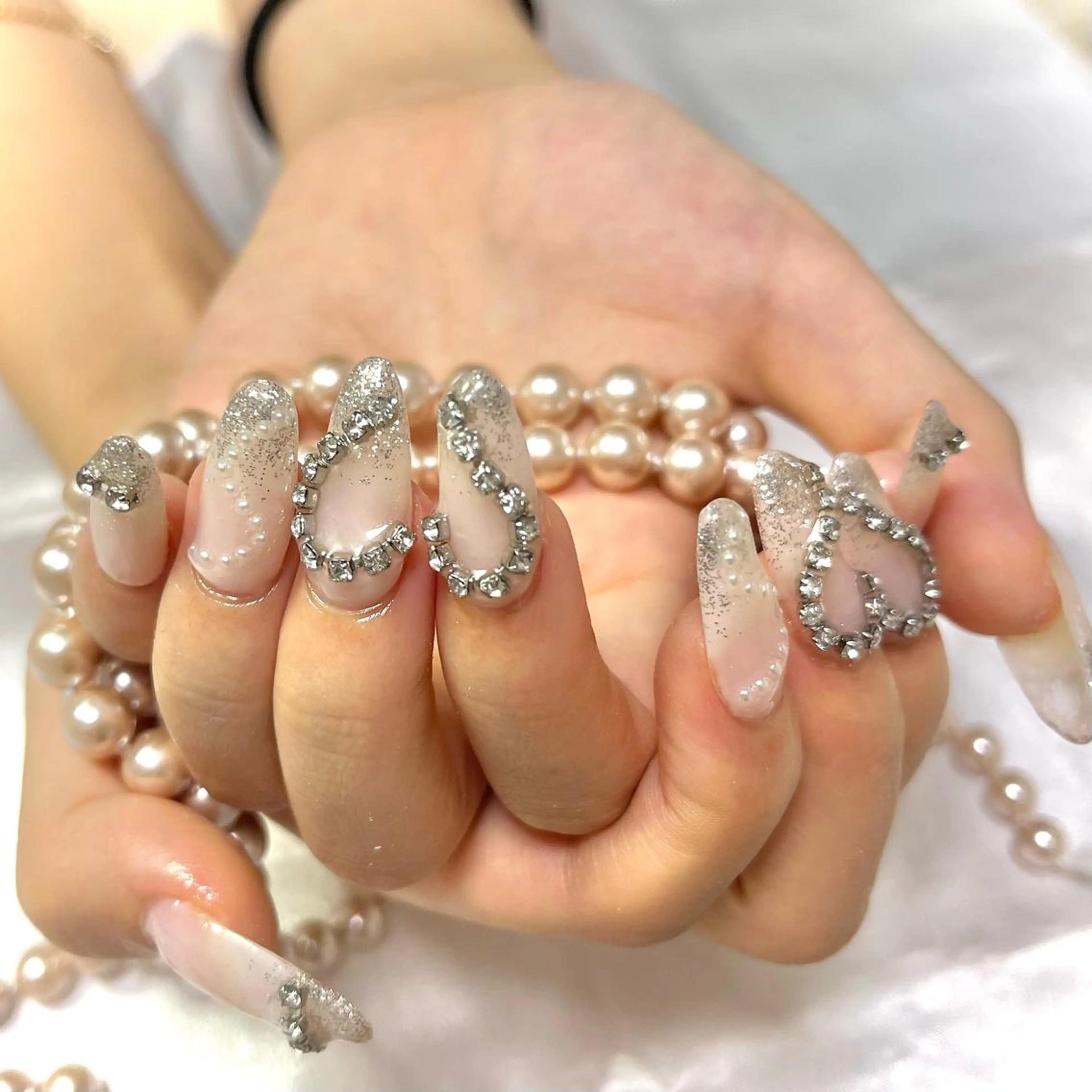 ネイル ハート 韓国ネイル💠 Tomoのネイルデザイン