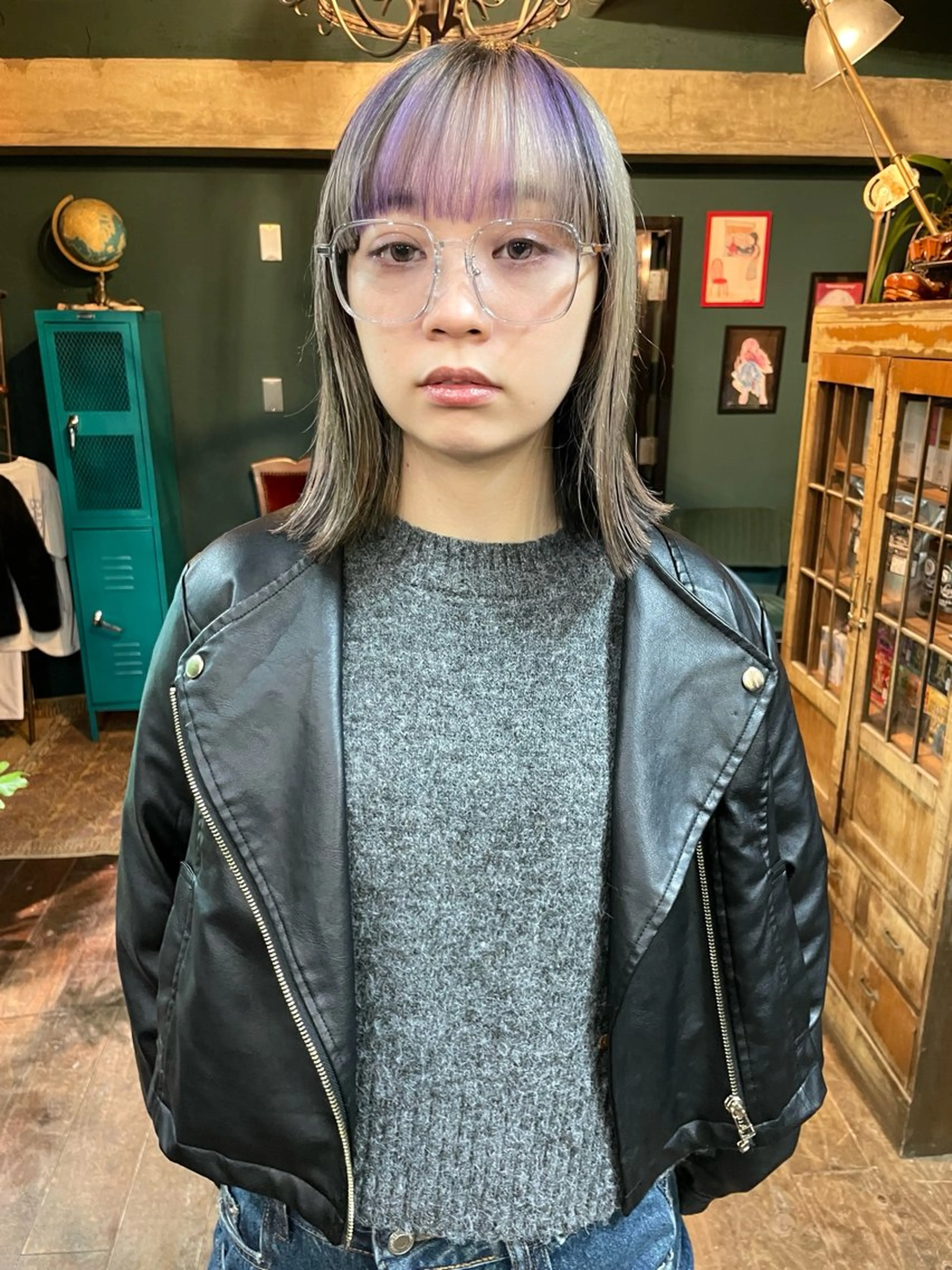 ミディアム カット ヘアカラー トリートメント vivre libre所属・vivre libreのヘアスタイル