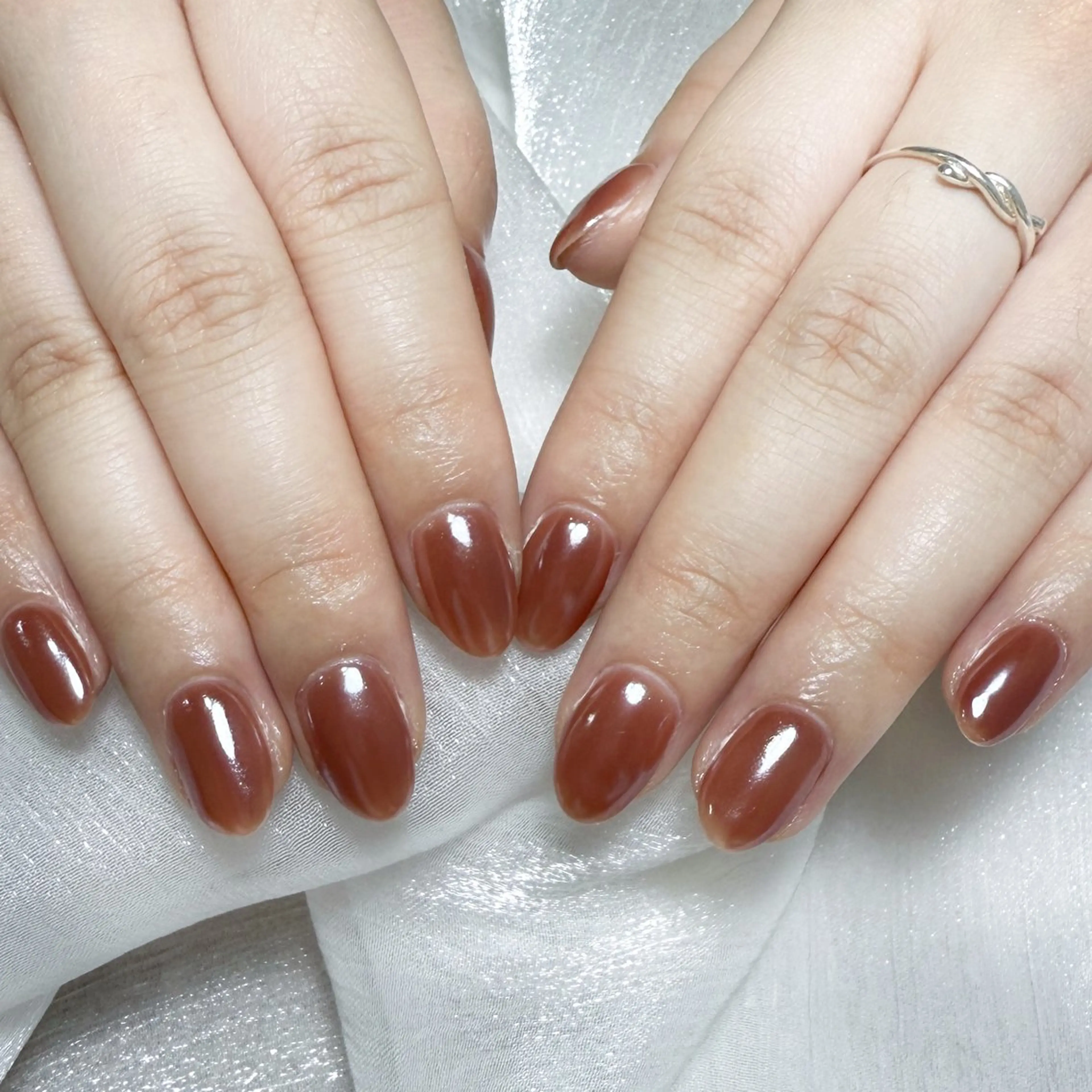 メンズ ネイル メンズ韓国風 アートネイル オーロラネイル ガーリー キラキラネイル ハンドネイル Nail salon 木にいるのネイルデザイン