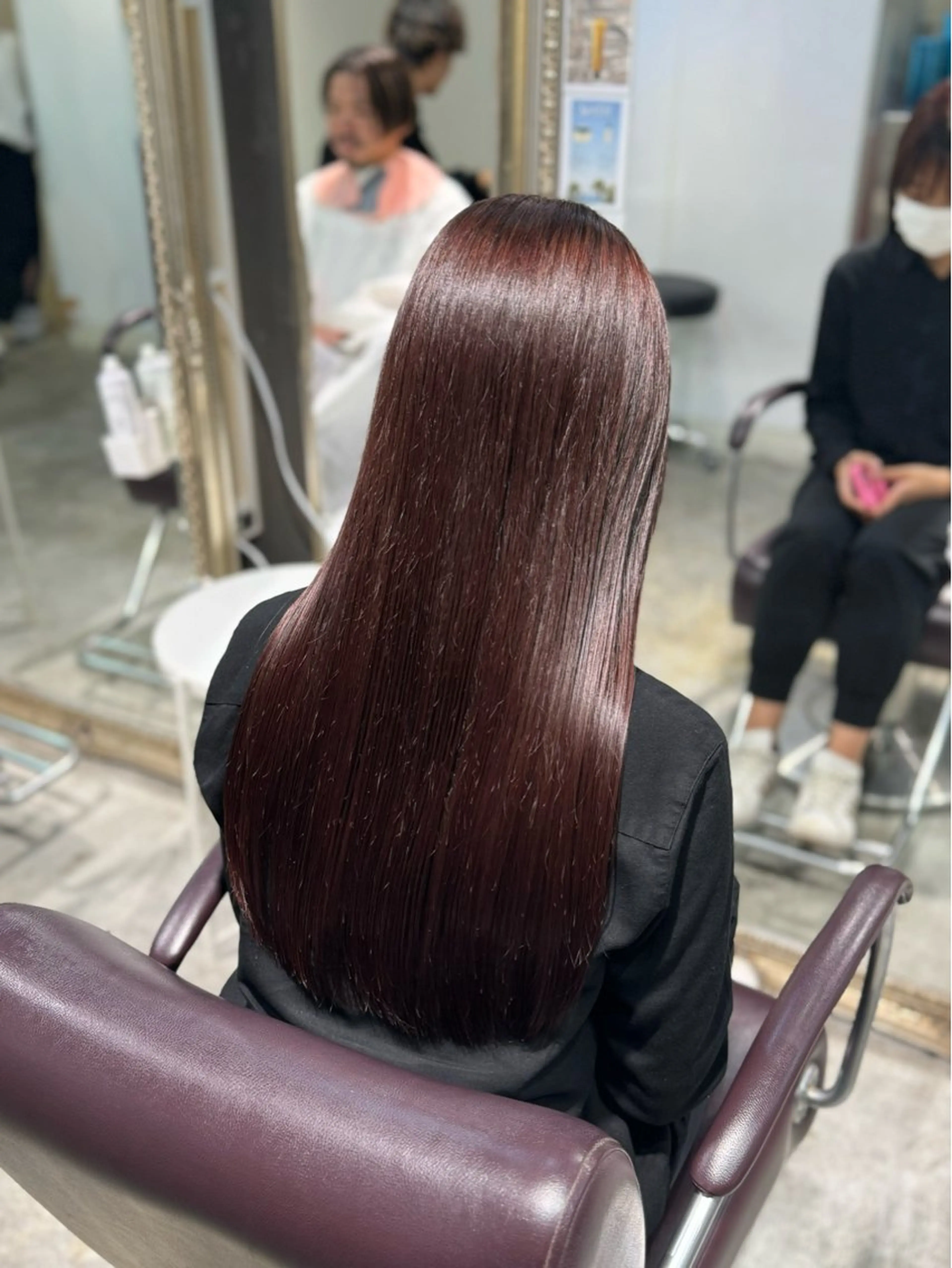 セミロング カラー ヘアカラー ハイトーン/ネイル /ミウ 🌺❤︎のネイルデザイン