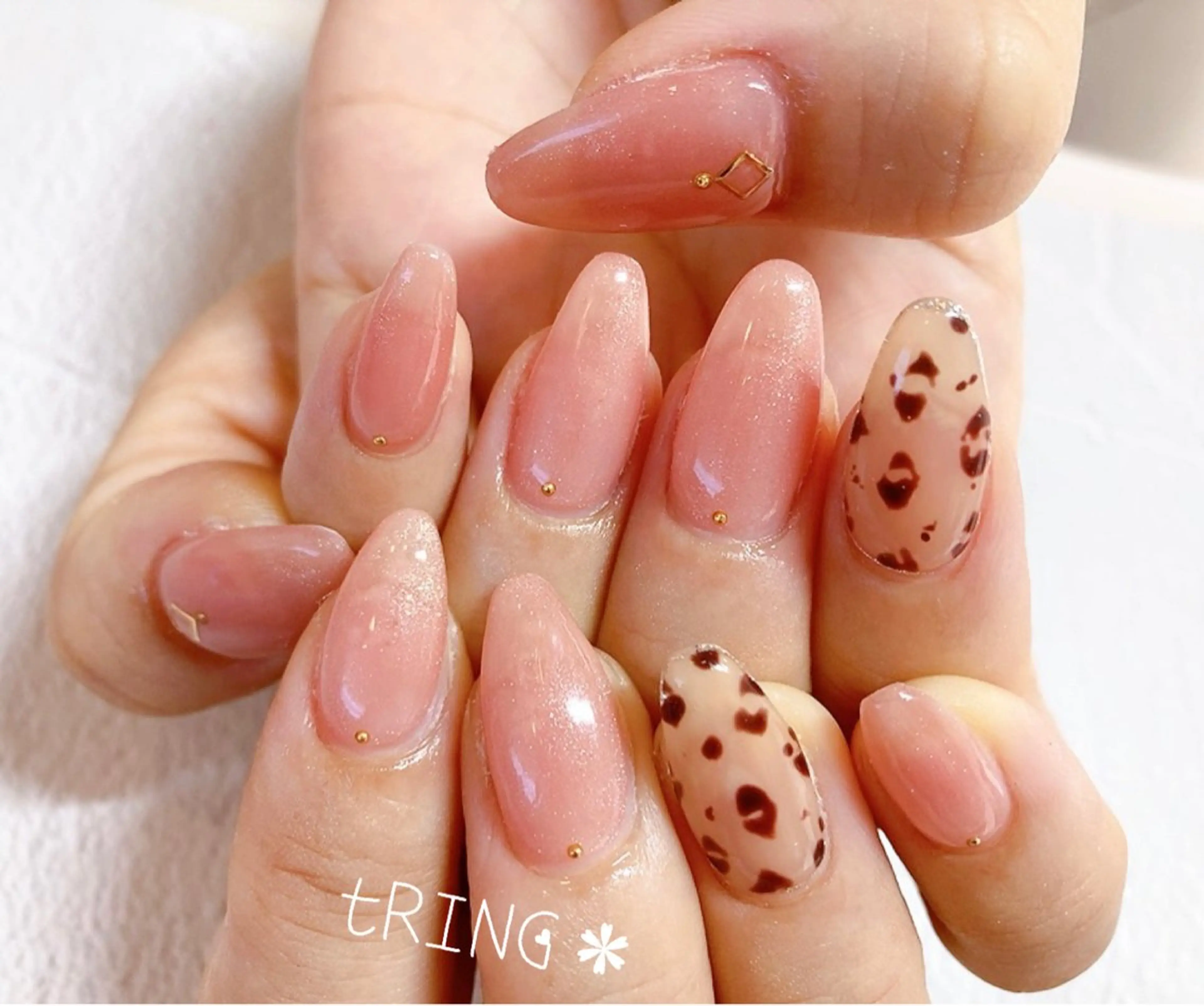 ネイル ハンドネイル tRING＊ しいの木台のネイルデザイン