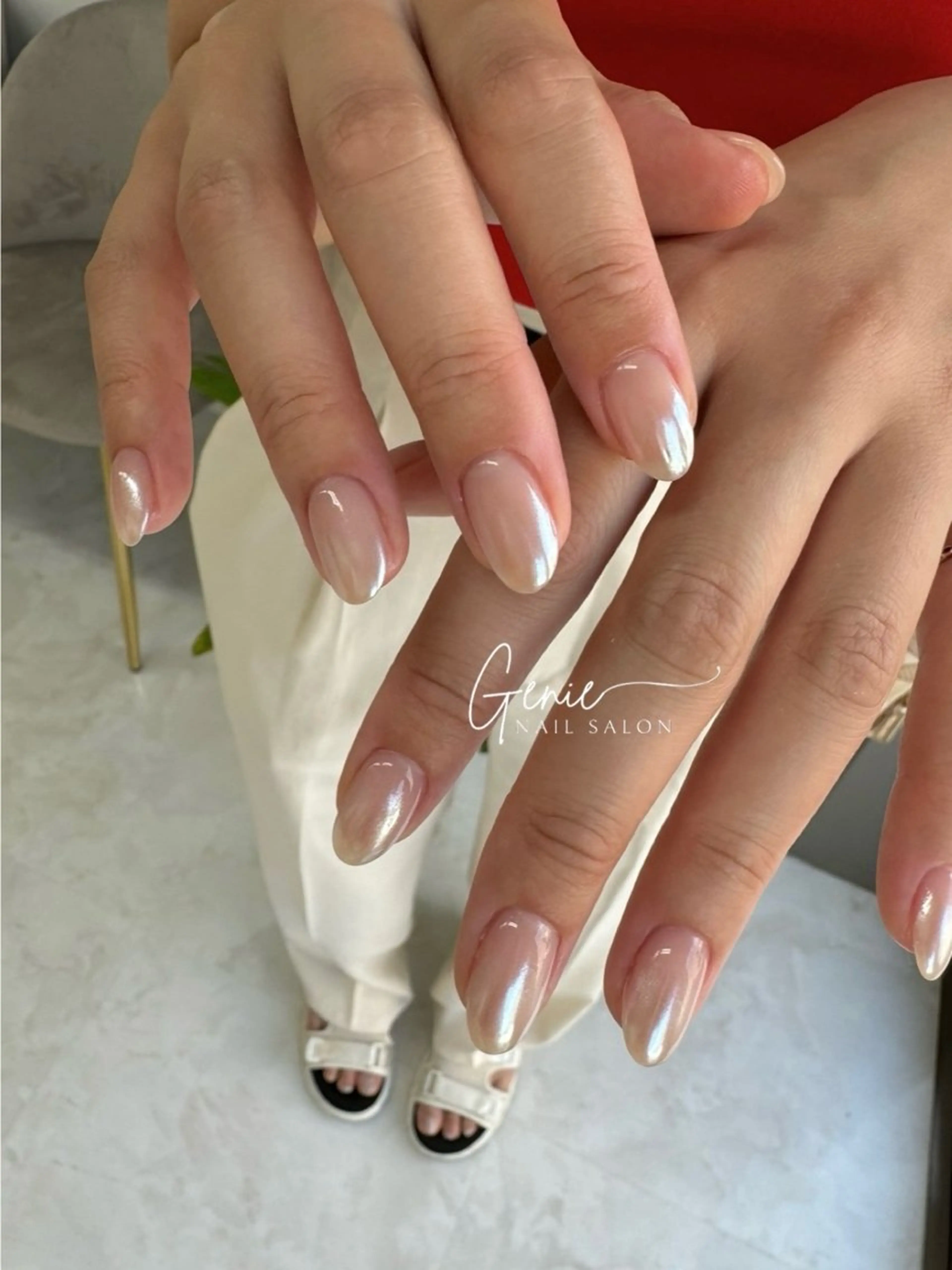 ネイル ニュアンスネイル シンプルネイル ハンドネイル Nail salon Genie所属・Nail salon Genieのネイルデザイン