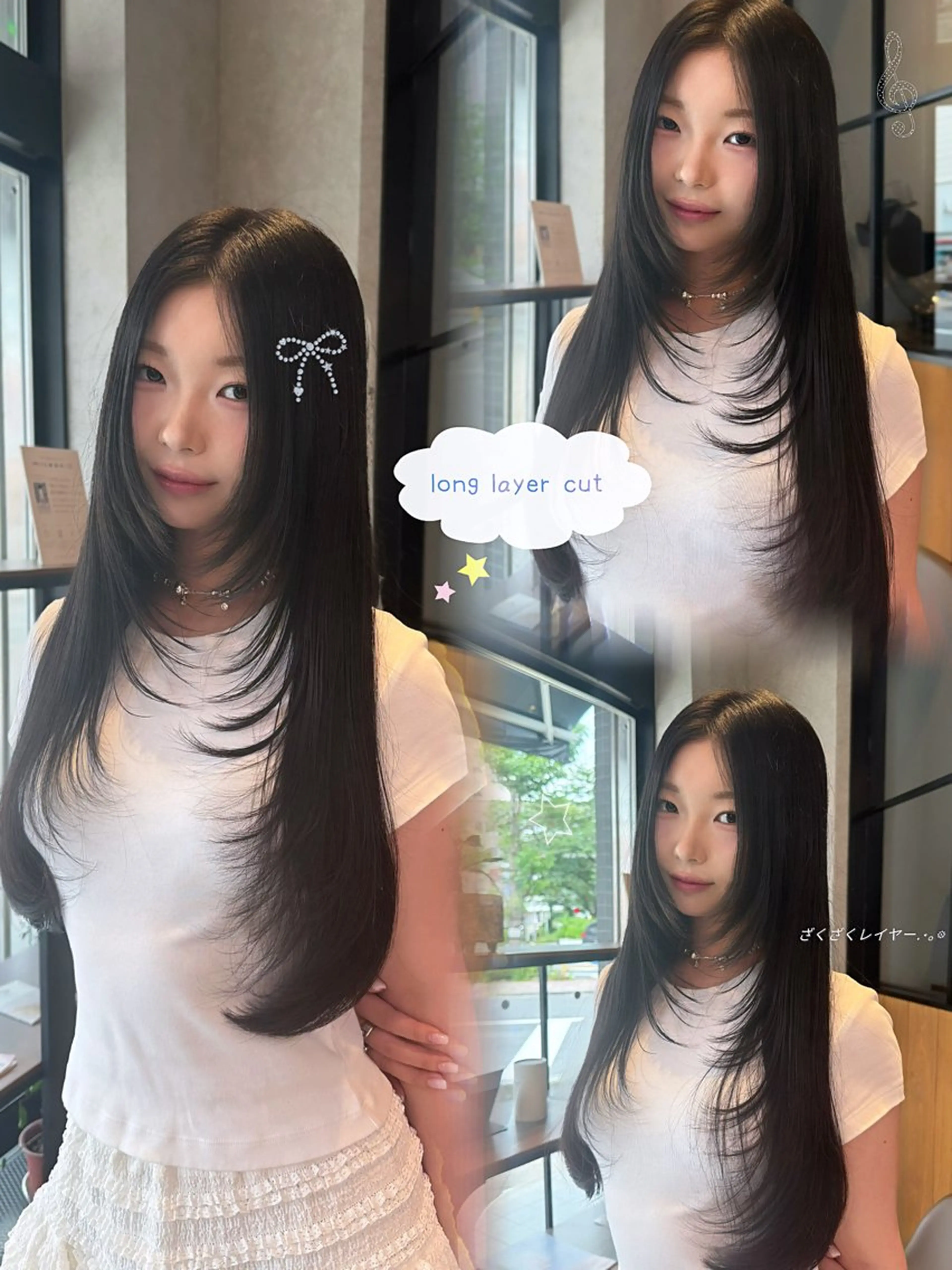 ロング yuuri🎀/大宮 /韓国ヘア/レイヤーのヘアスタイル