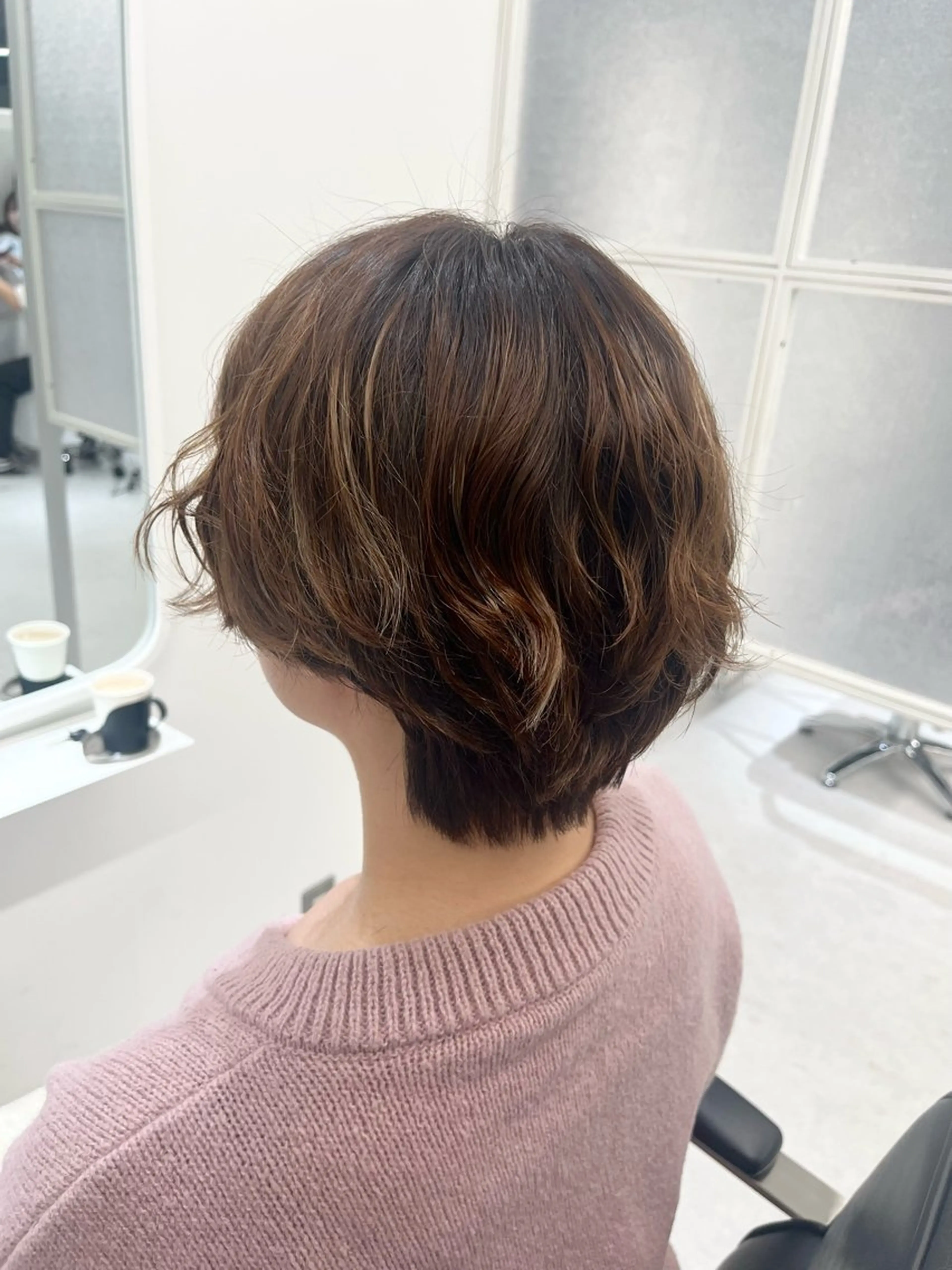ショート パーマ ショートヘア INCE HAIR 梅田 原田 舞夢のヘアスタイル