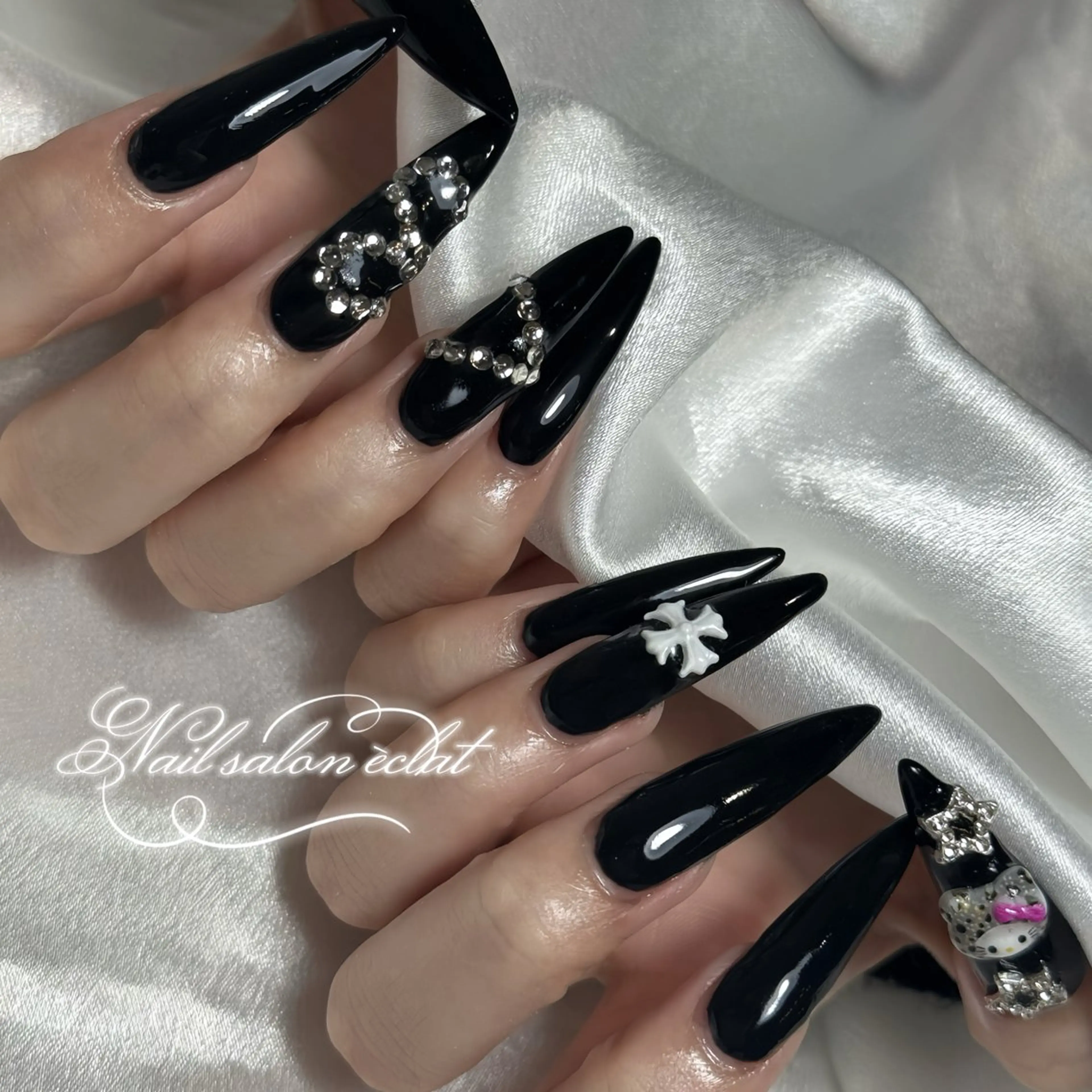 ご新規様限定✨️オフなし♢﻿チップ長さだし★4本パーツ付け放題の写真