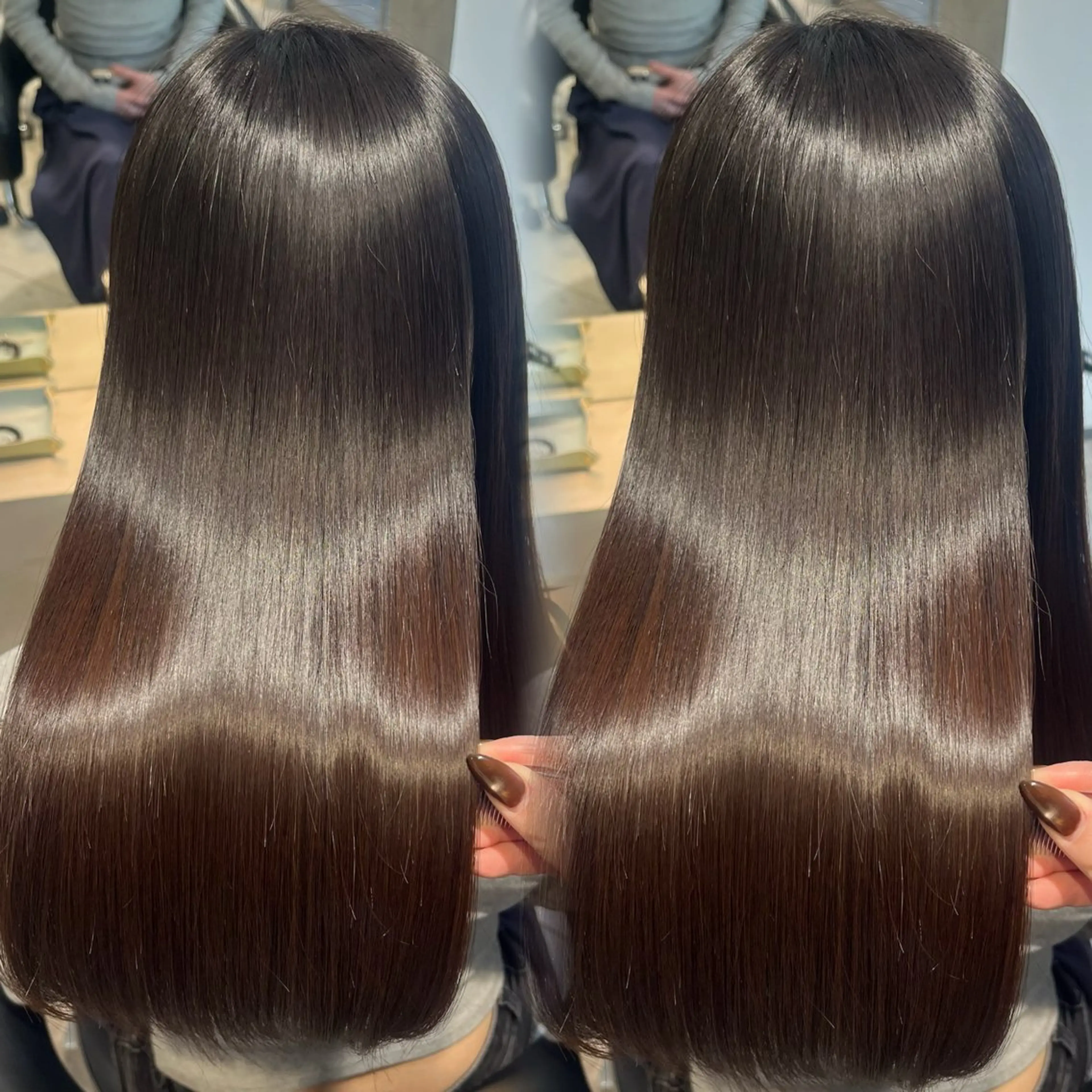 セミロング パーマ 縮毛矯正 トリートメント 🫧美髪縮毛矯正🫧 Haruのヘアスタイル