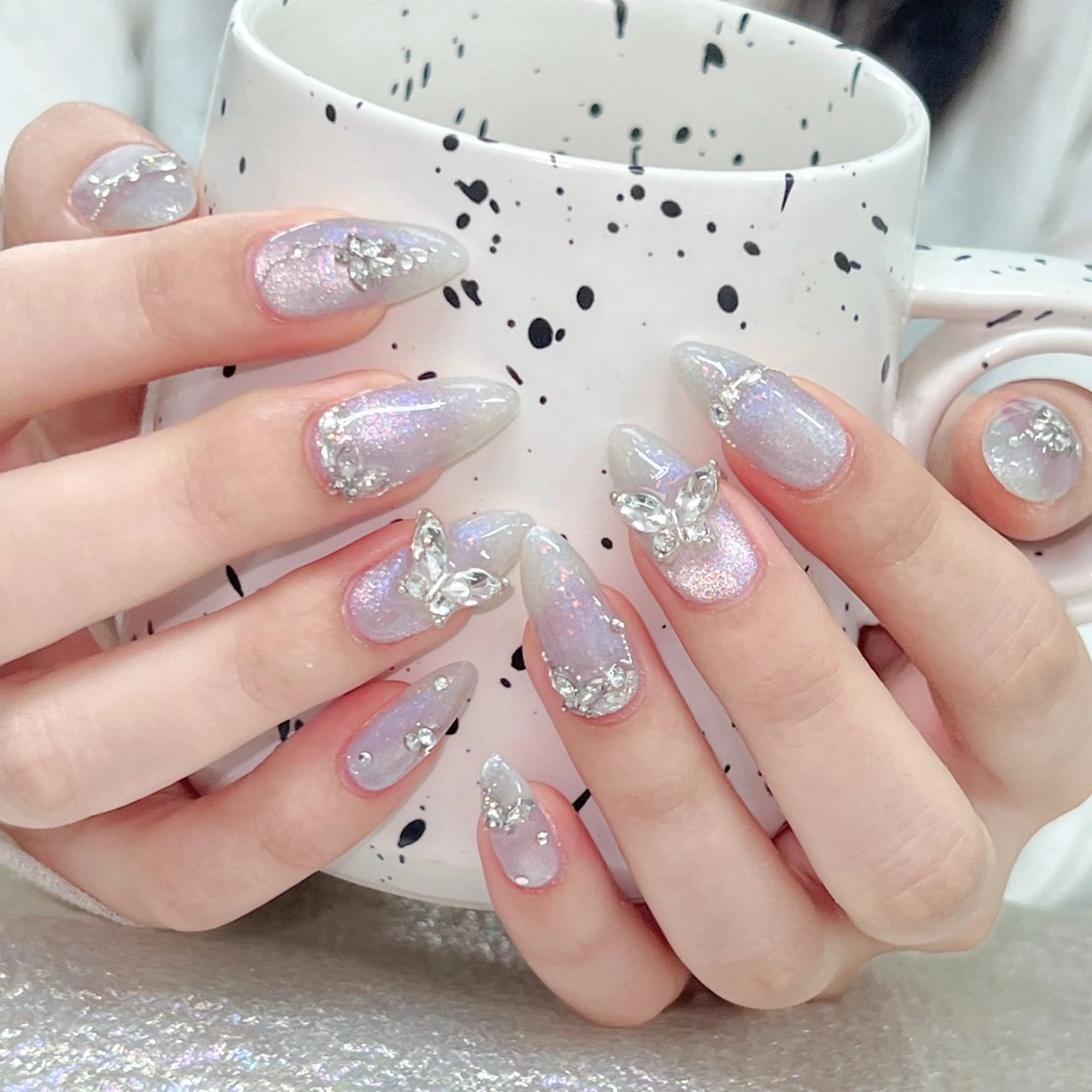 ネイル 長いだし/スカルプ/ パラシェルN.oneのネイルデザイン