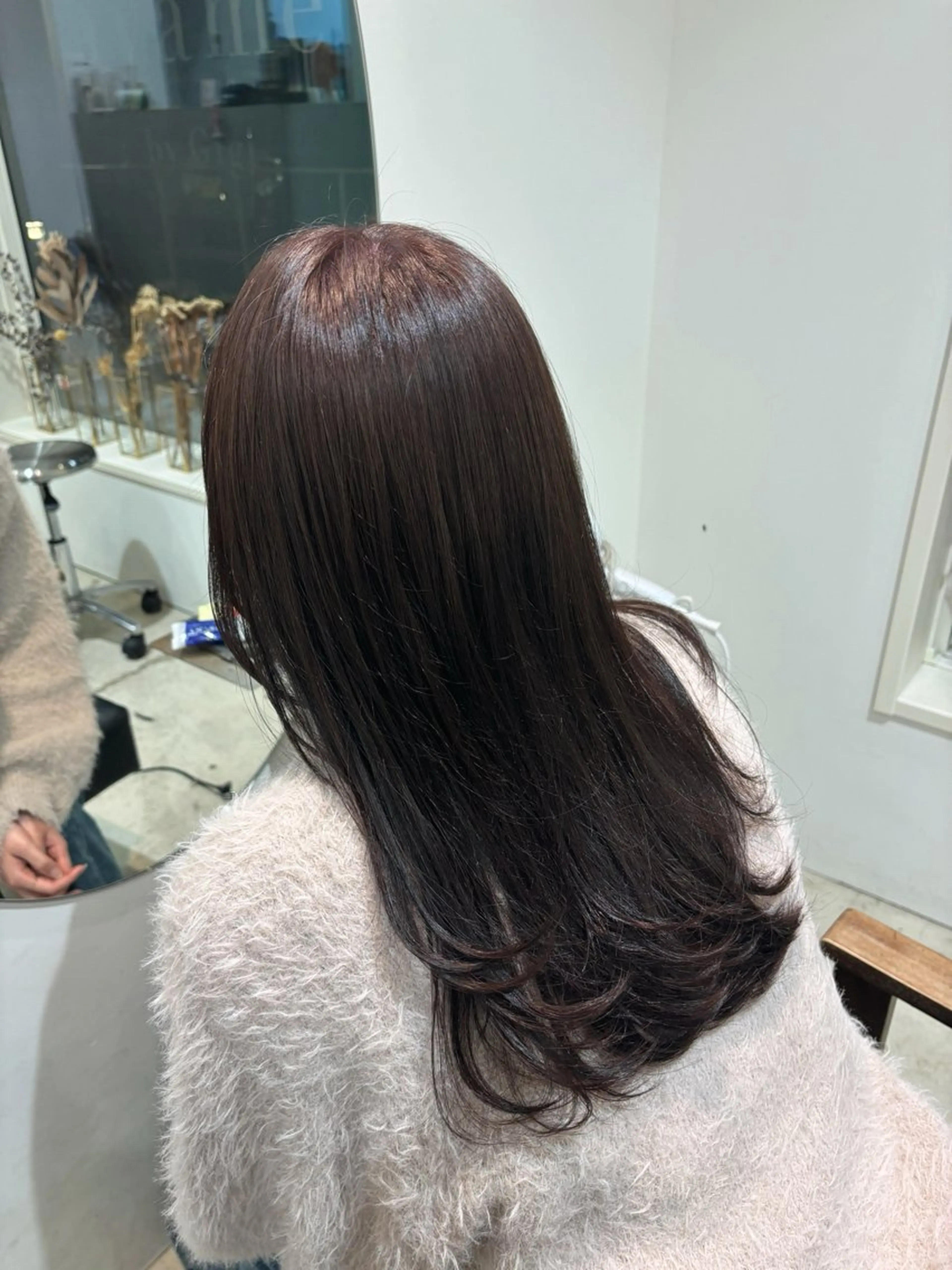 ロング カラー ブリーチ ケアカラー 透明感カラー グレージュ ラベンダーカラー ayame by Gigi所属・Gigi宇都宮🌼 sayanoのヘアスタイル