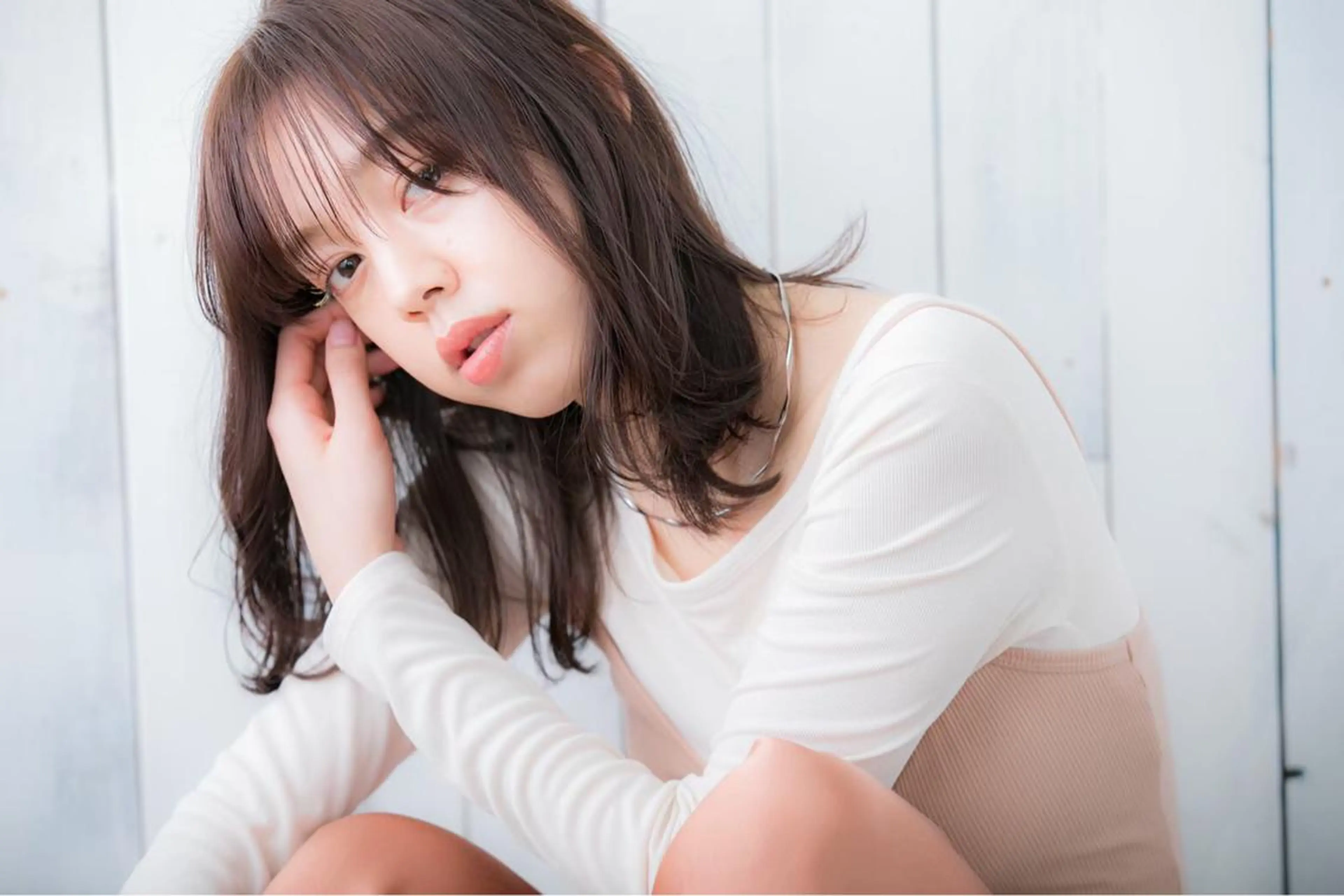 カラー カット トリートメント 韓国ヘア ♡tomimaのヘアスタイル