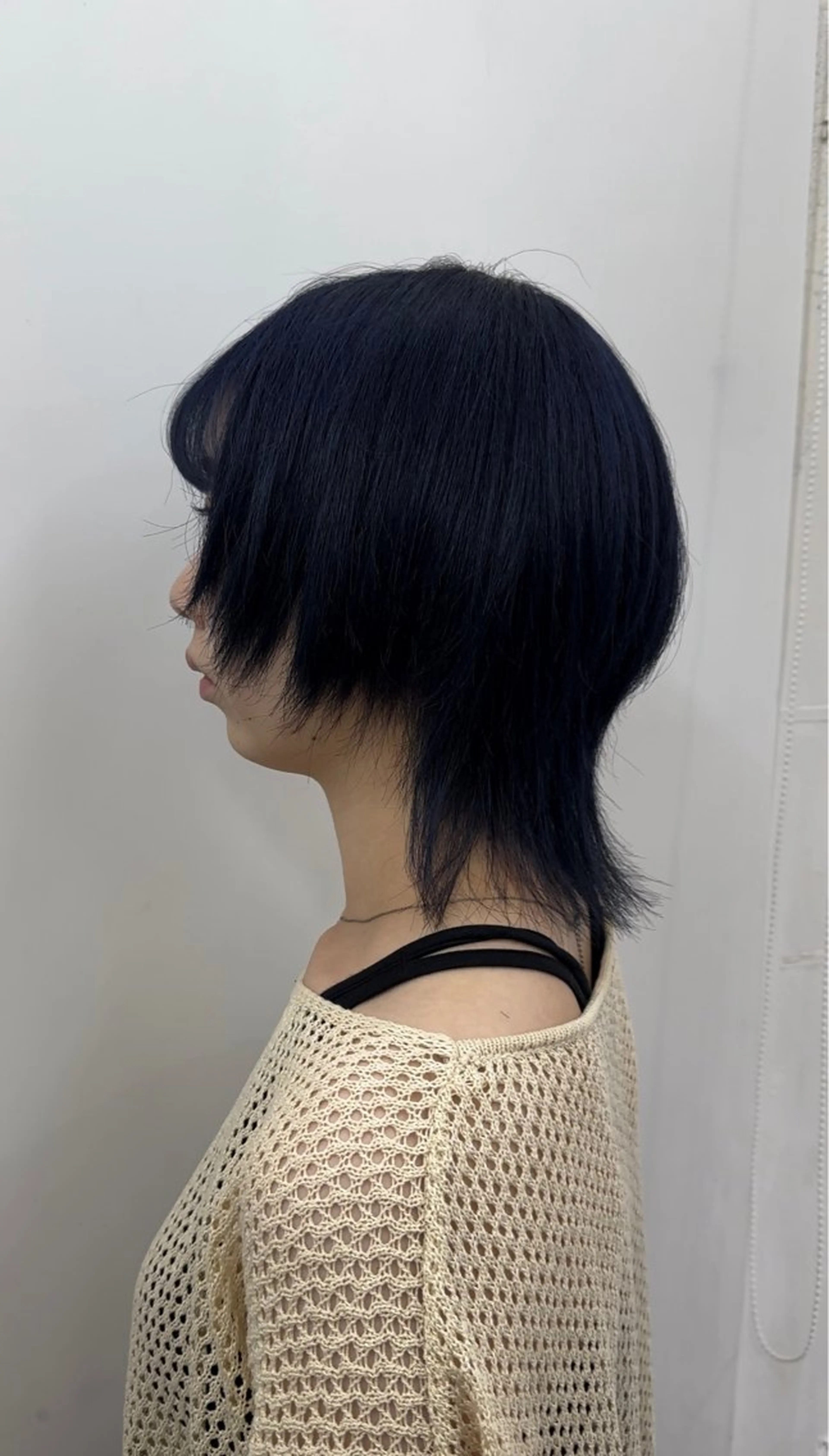 ミディアム エクステ ウルフカット 奥本 侑 ハイトーン、髪質改善のヘアスタイル