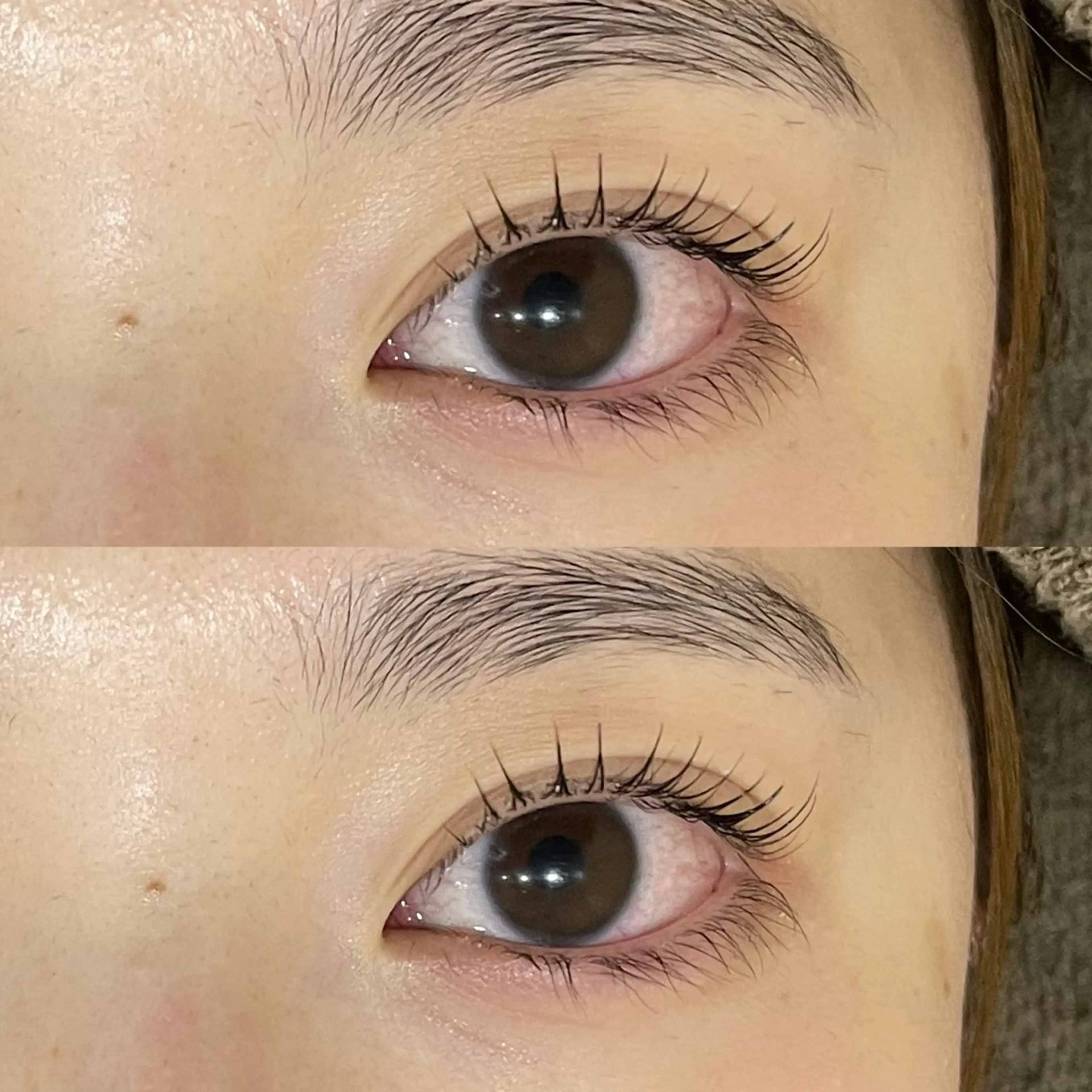 マツエク・マツパ 束感まつ毛 一重×まつ毛パーマ 韓国風顔まわり/ベー ジュ/マツエク♡美咲のヘアスタイル