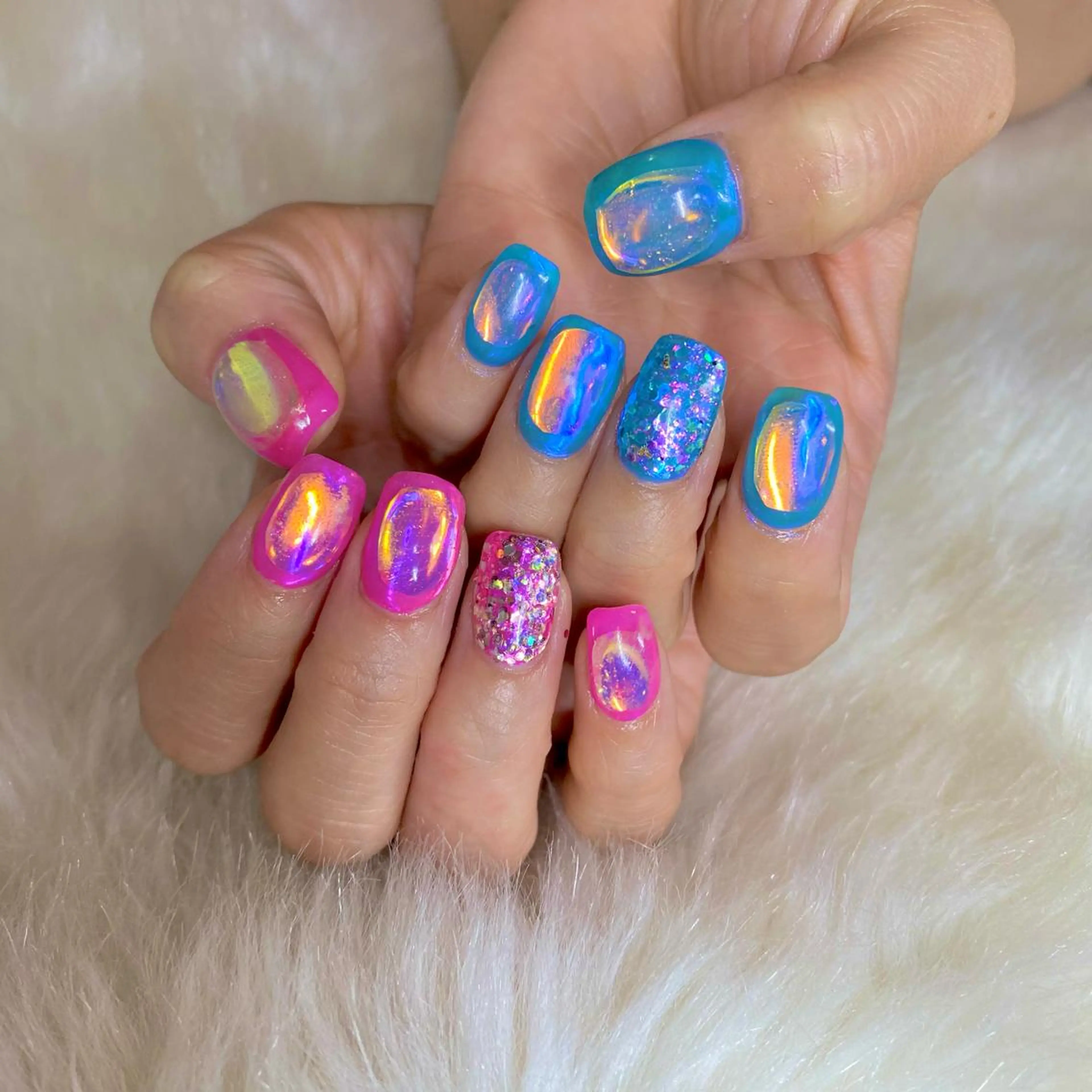 ネイル ハンドネイル Amber21.所属・Nagahama Akariのネイルデザイン