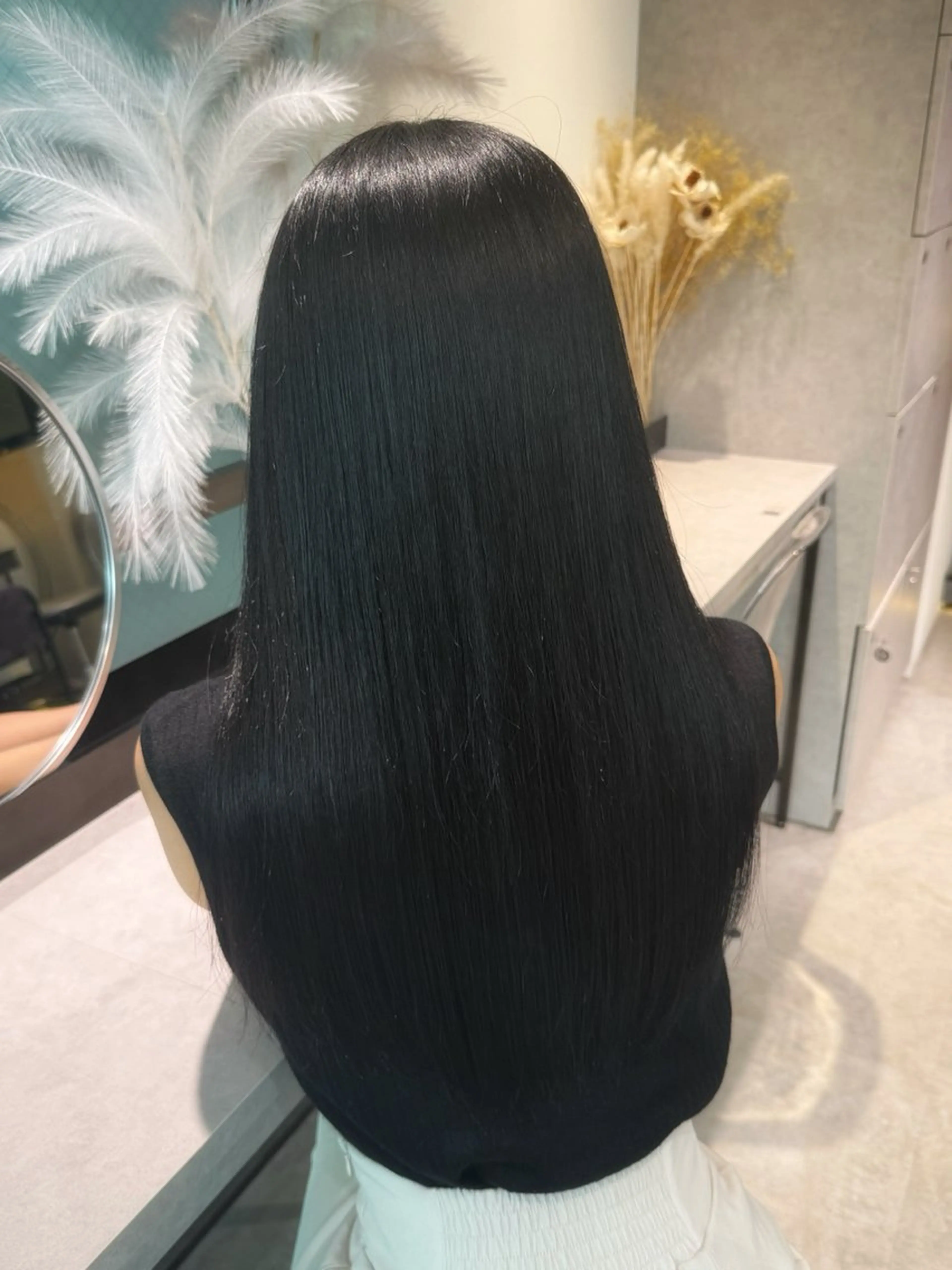 ロング 縮毛矯正 mitbytreeセンター北所属・髪質改善/透明感カラ ー/Atsukoのヘアスタイル