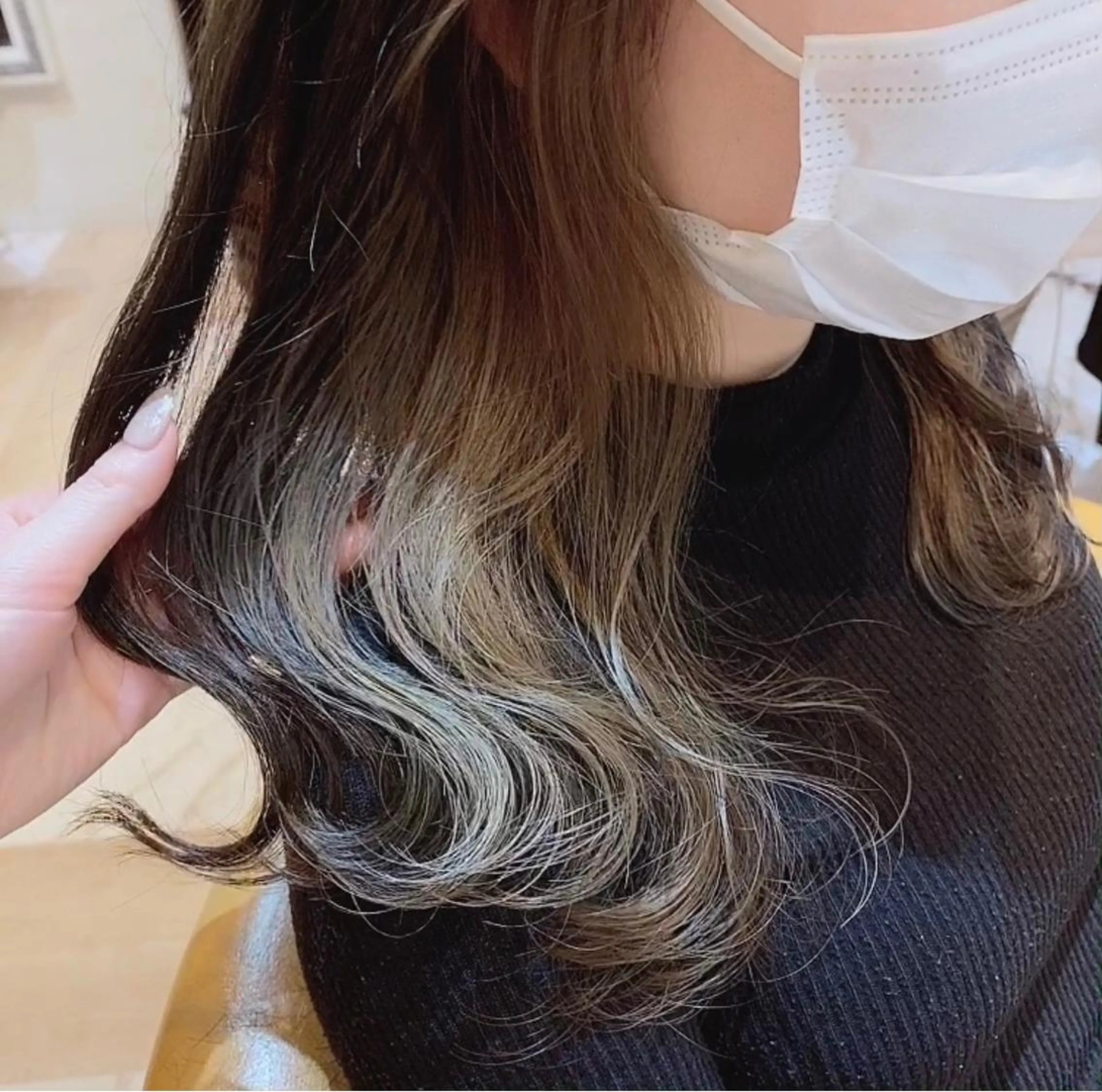 ミディアム カット ヘアカラー 代表山口ひな 髪質改善のプロのヘアスタイル