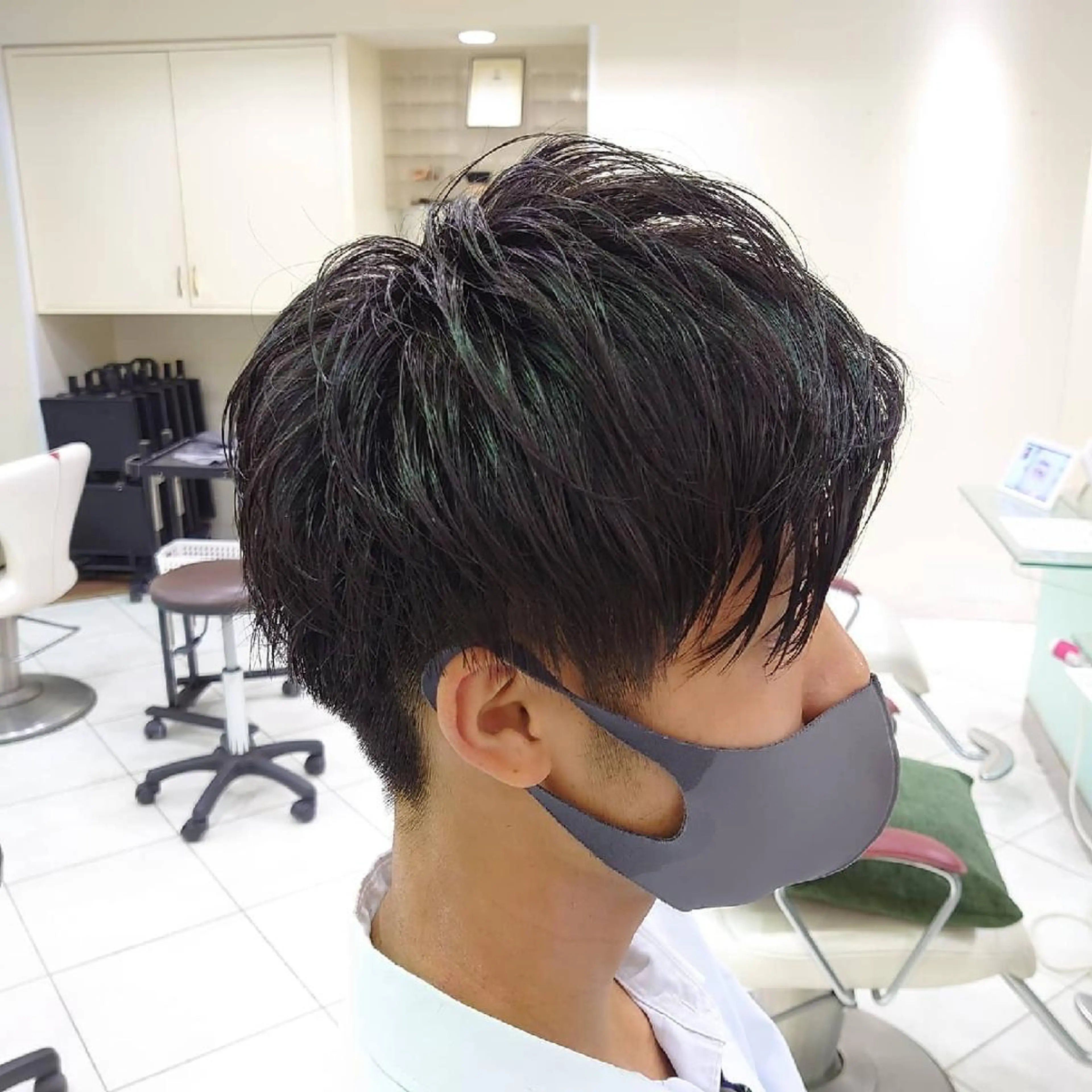 ショート パーマ メンズ アップバング マッシュ メンズパーマ 🐺デザインウルフ / 一ノ瀬 凌🐺のヘアスタイル