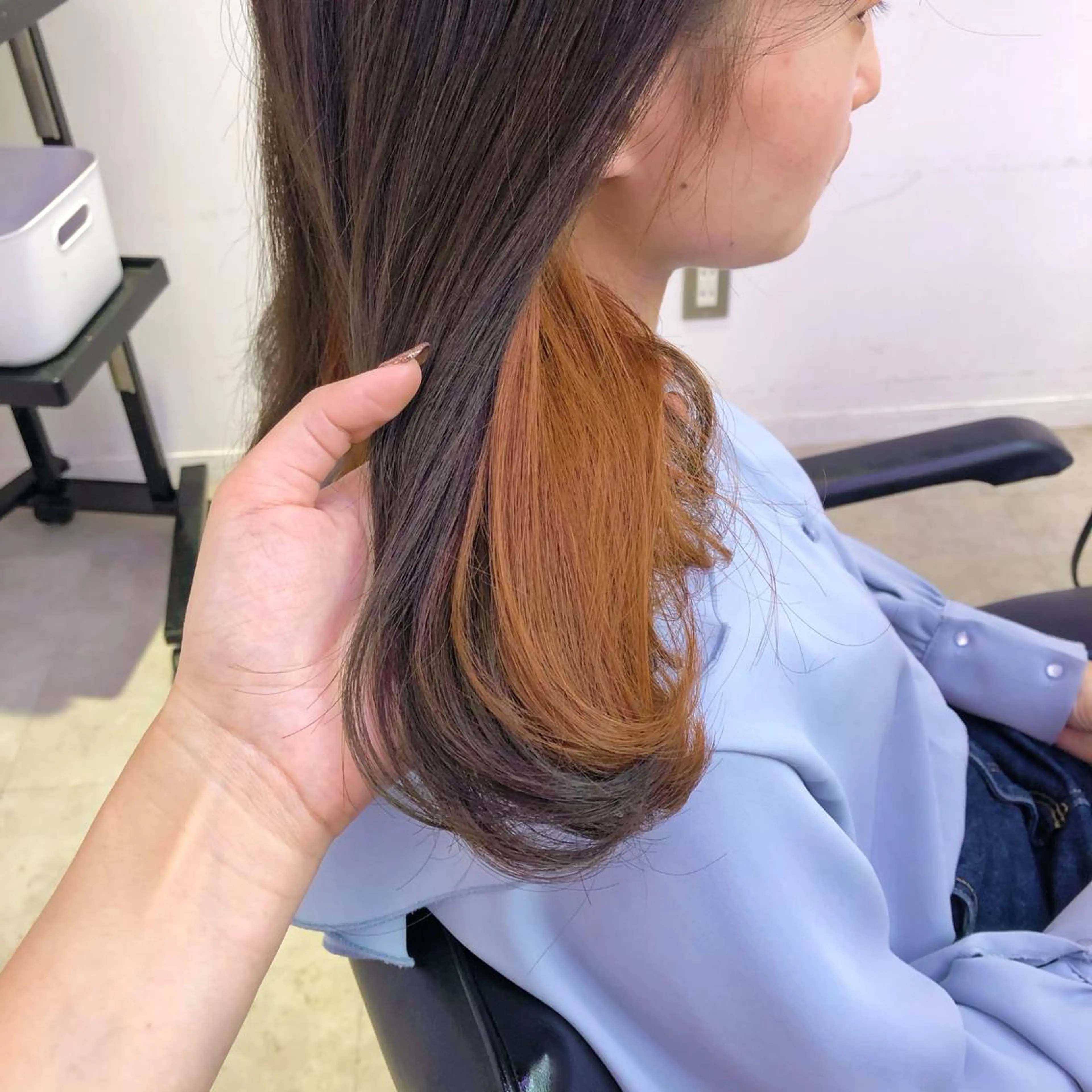 ミディアム カラー パーマ ヘアアレンジ メンズ キッズ ネイル マツエク・マツパ メンズインナーカラー インナーカラー レイヤーカット指名 No.1💖マユカのヘアスタイル