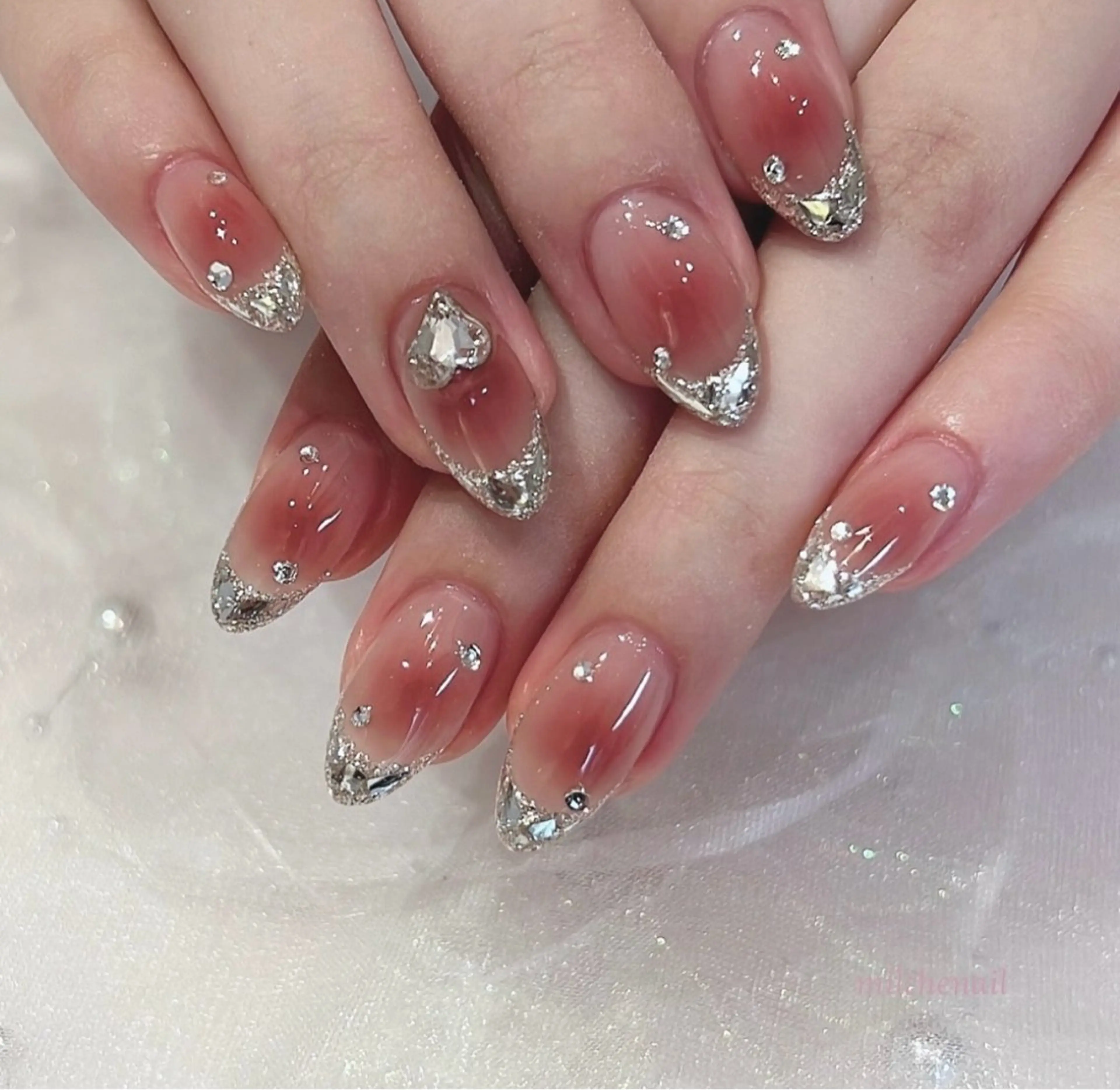 ネイル 韓国ネイル 持ち込み ニュアンスネイル ネイルチップ ハンドネイル TABI ANA.CHUOのネイルデザイン