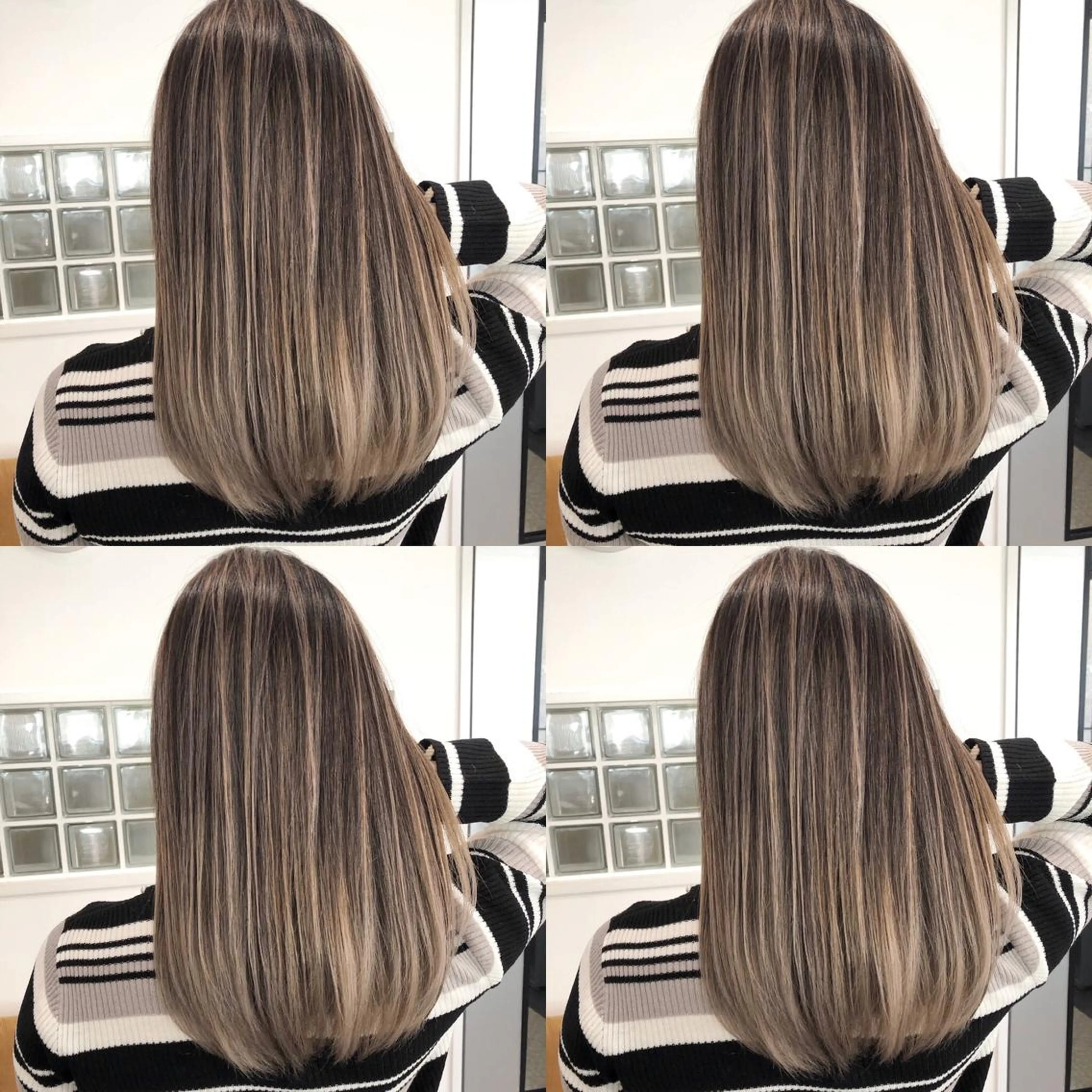 ミディアム カラー ベージュカラー ミルクティーベージュ ヘアカラー トリートメント JILBLAN京都 ショート/ハイライトのヘアスタイル