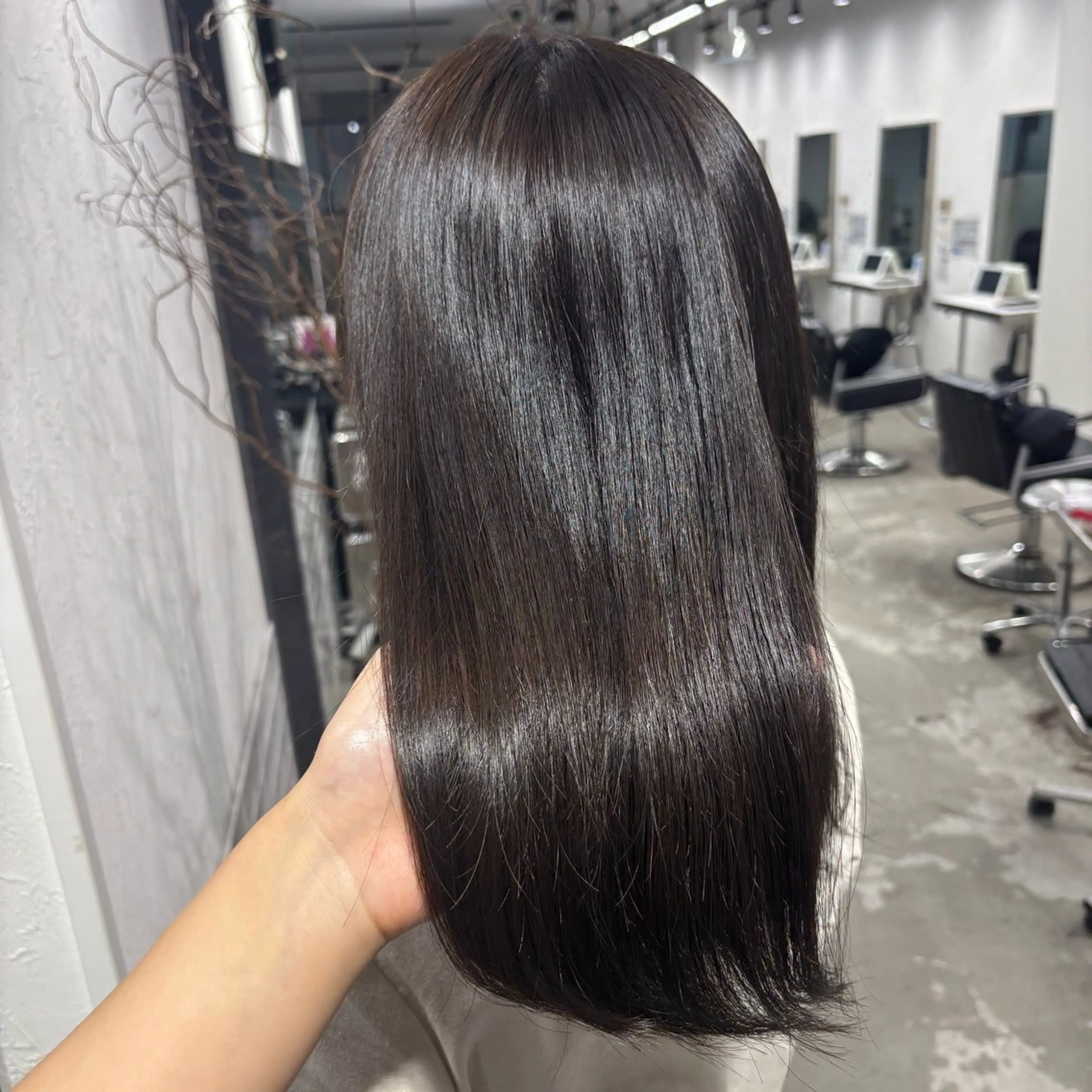 セミロング カラー カット ヘアカラー トリートメント 髪質改善ストレート /暖色カラー🎀🪞のヘアスタイル