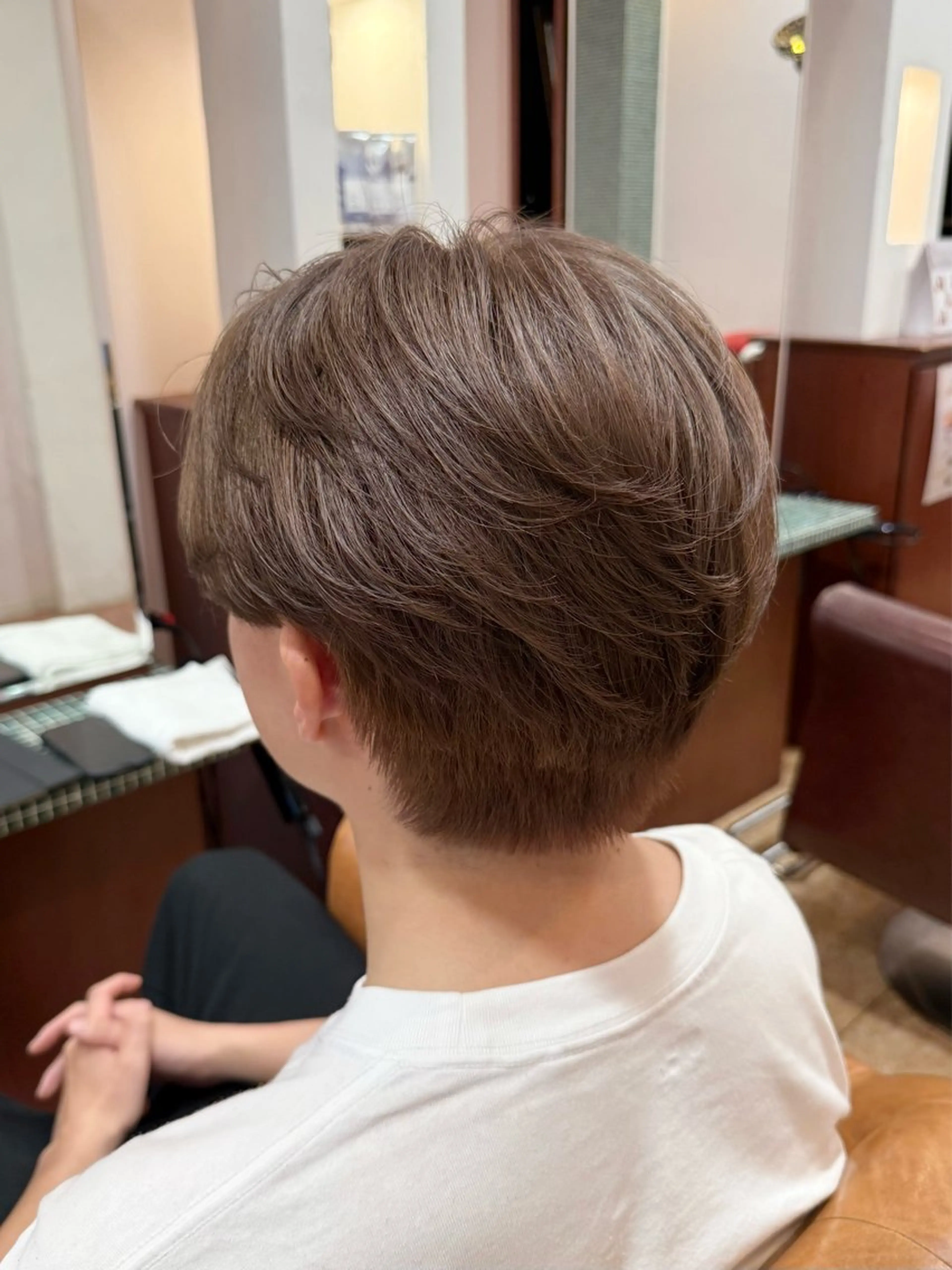 ミディアム カラー ベージュカラー 透明感カラー ミルクティーベージュ ヘアカラー BRANCHÈ海 /髪質改善/透明感のヘアスタイル