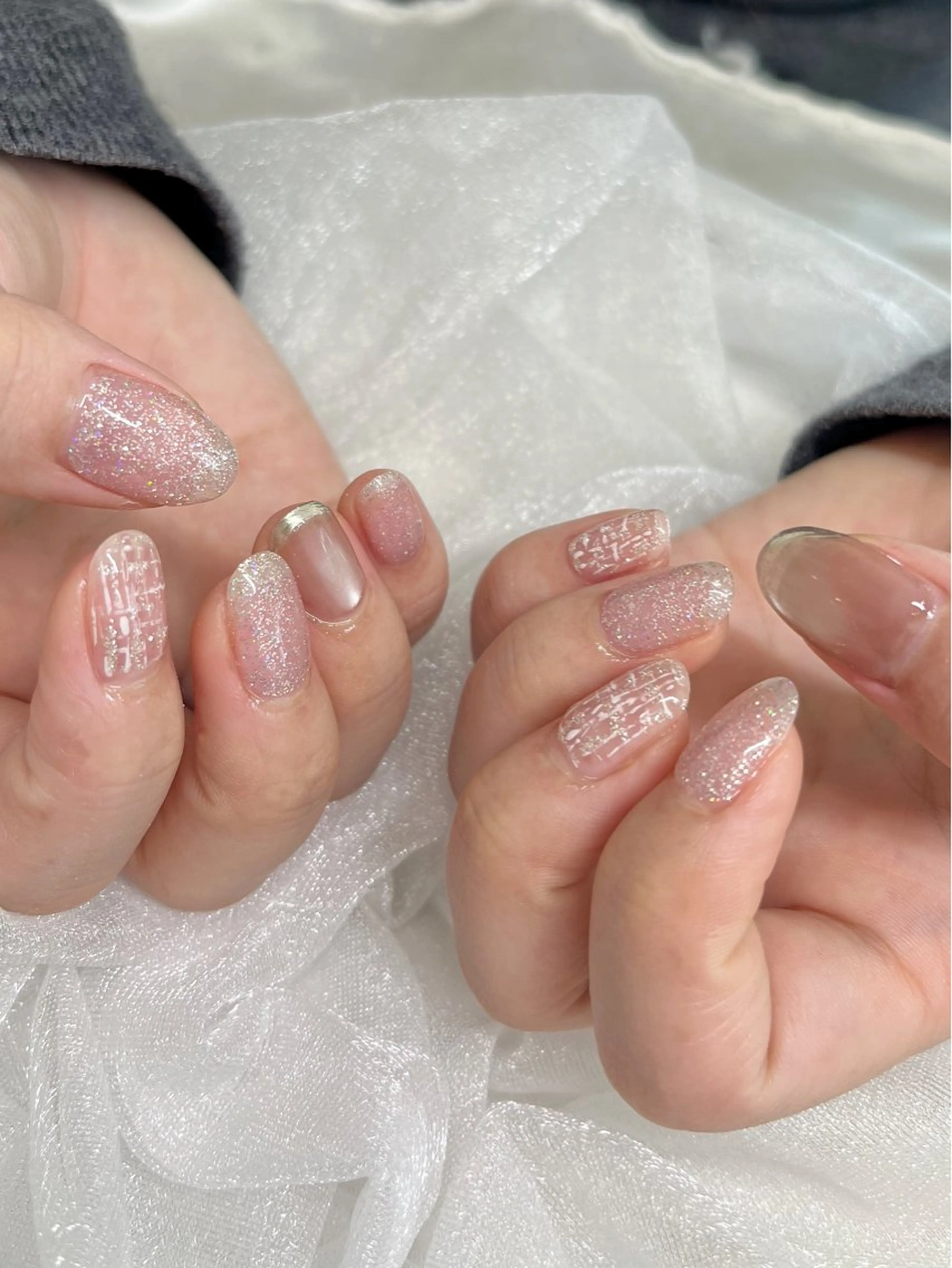 ネイル アートネイル フラッシュネイル マグネットネイル ワンカラーネイル ハンドネイル pétit所属・petit sarina..ෆのネイルデザイン