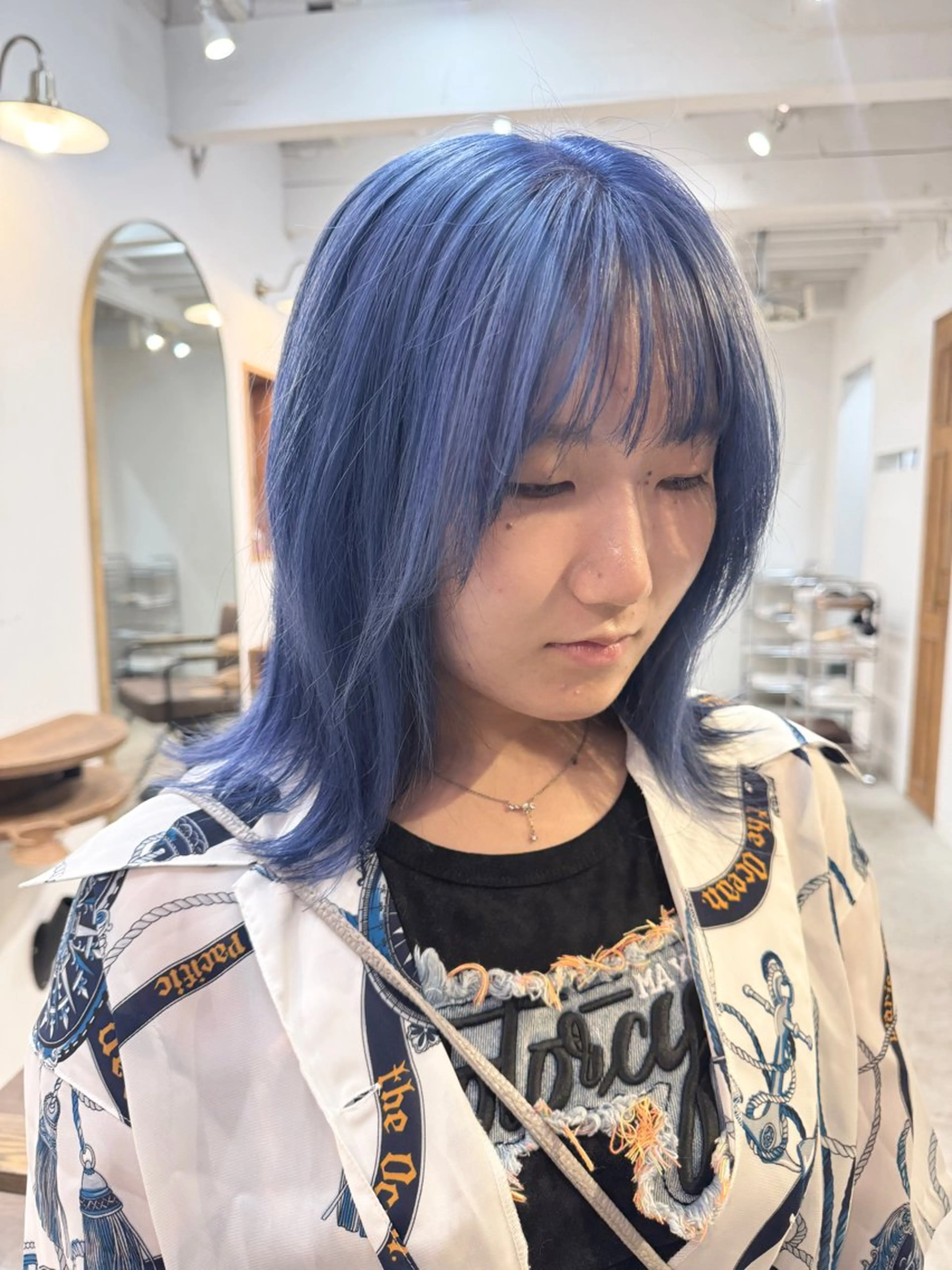 ミディアム カラー カット ヘアカラー トリートメント 透明感カラー/ハイト ーン/メイク/umiのヘアスタイル