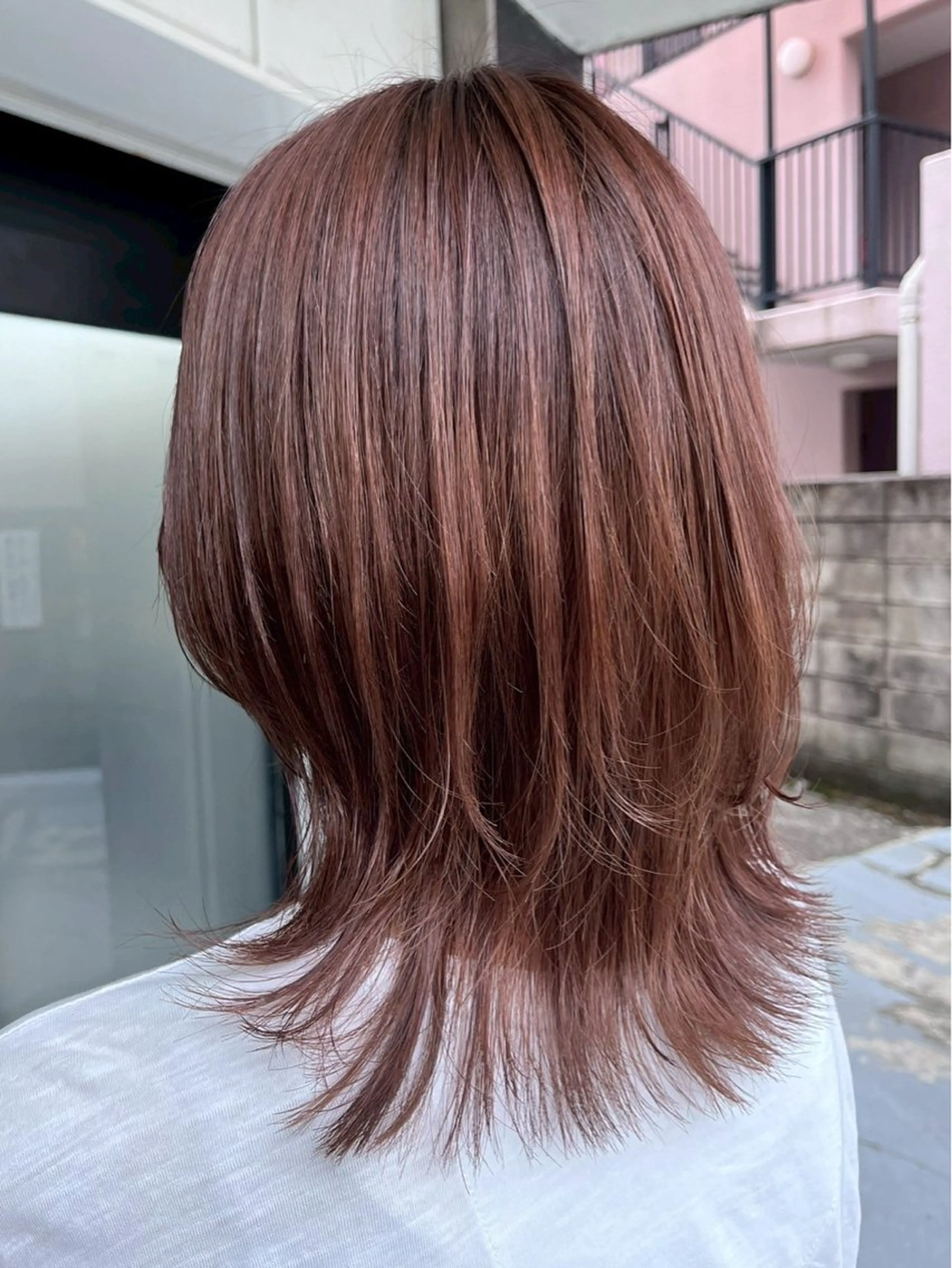 セミロング カラー カット ヘアカラー トリートメント ハイトーン/韓国風/ 艶髪/吉祥寺のヘアスタイル