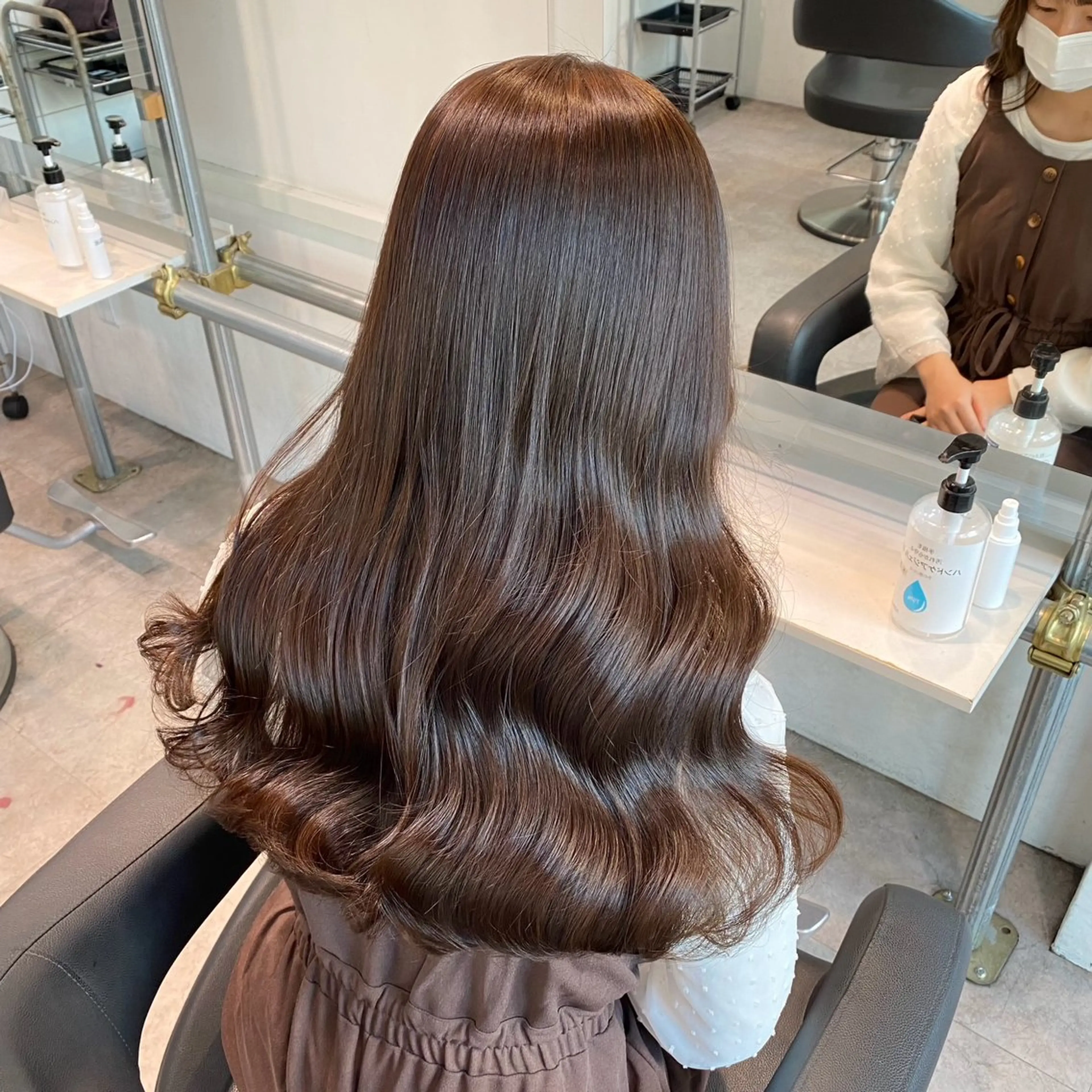 ロング カラー ダブルカラー 💙ハイトーン韓国風 色白ヘア💙manaのヘアスタイル