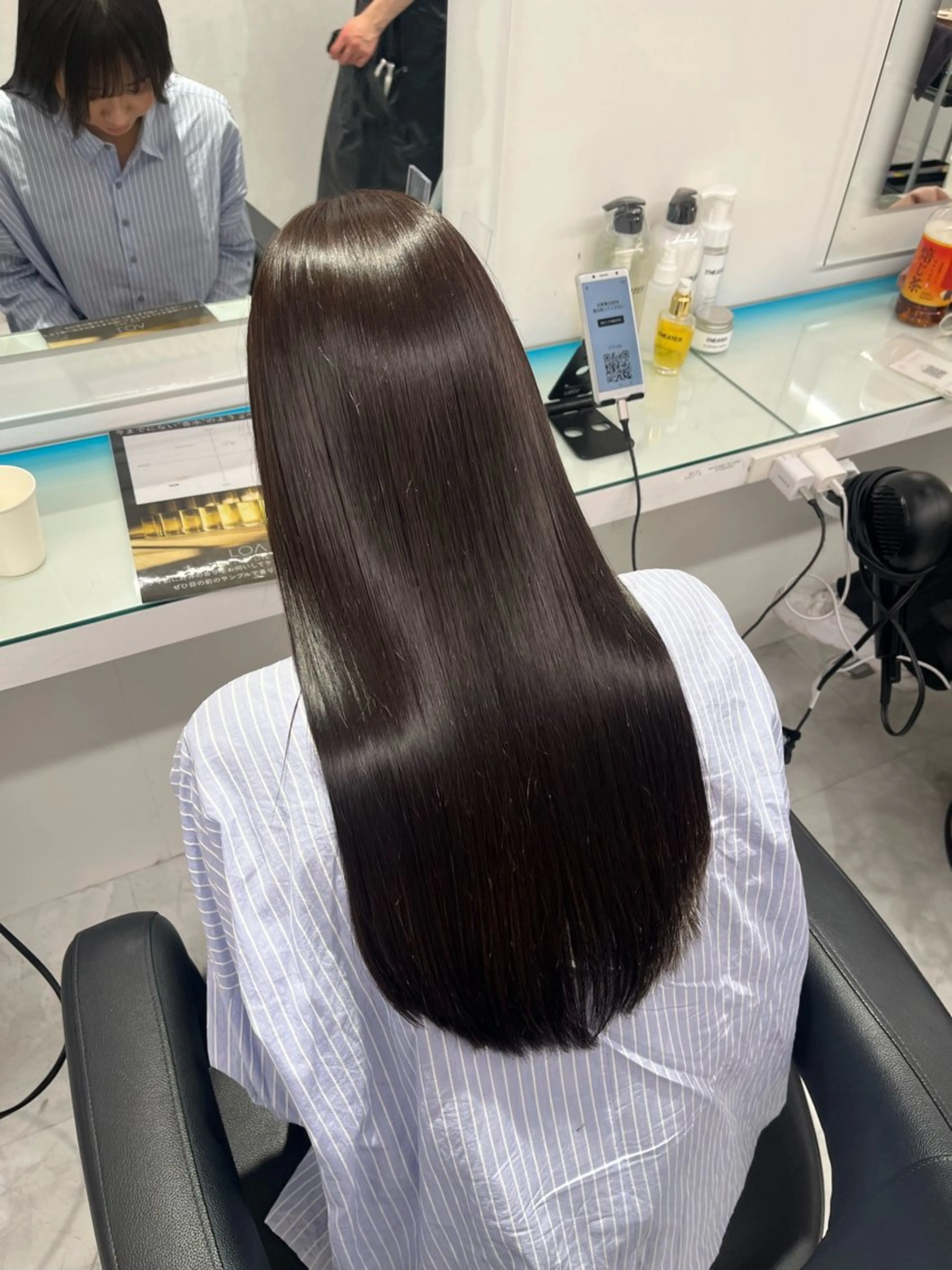 セミロング ヘアカラー トリートメント ハイトーン/デザイン ⛓️mai🖤のヘアスタイル