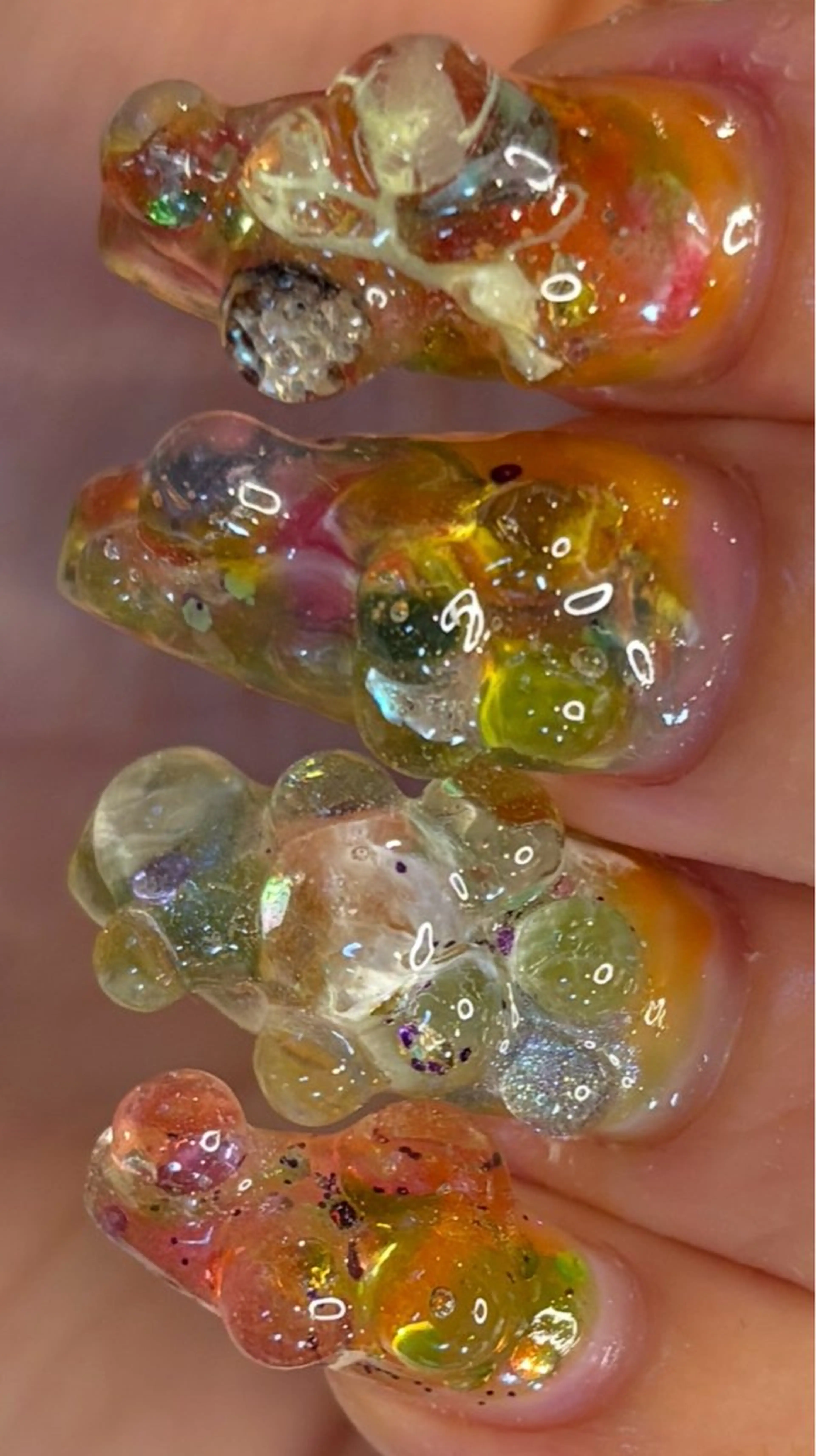 ネイル 大理石ネイル(マーブル) 爪神所属・＊爪神＊ 珠裕‪ miyuのネイルデザイン