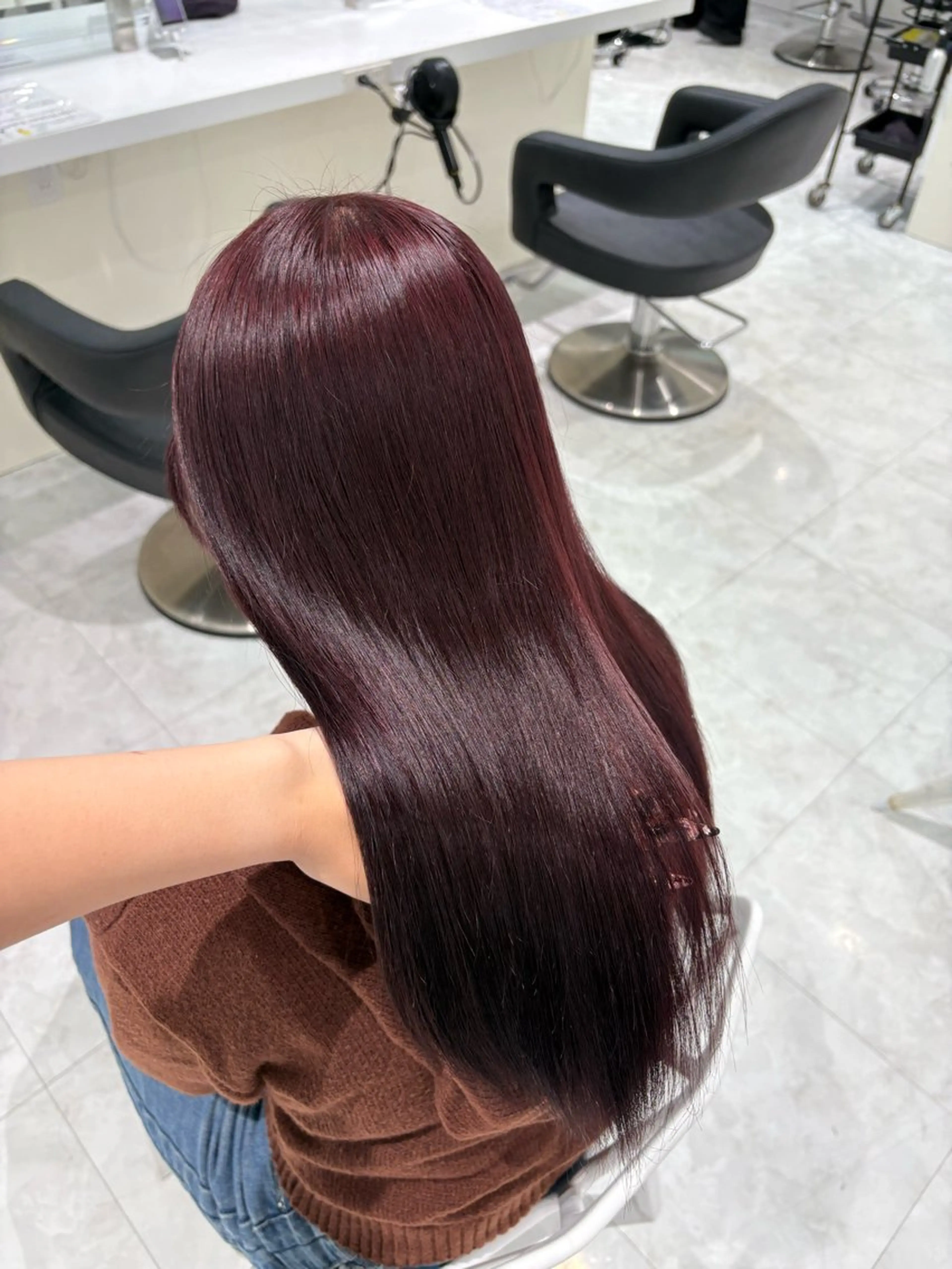 ロング カラー ヘアカラー ♥️うる艶暖色 銀座♥️mioのヘアスタイル