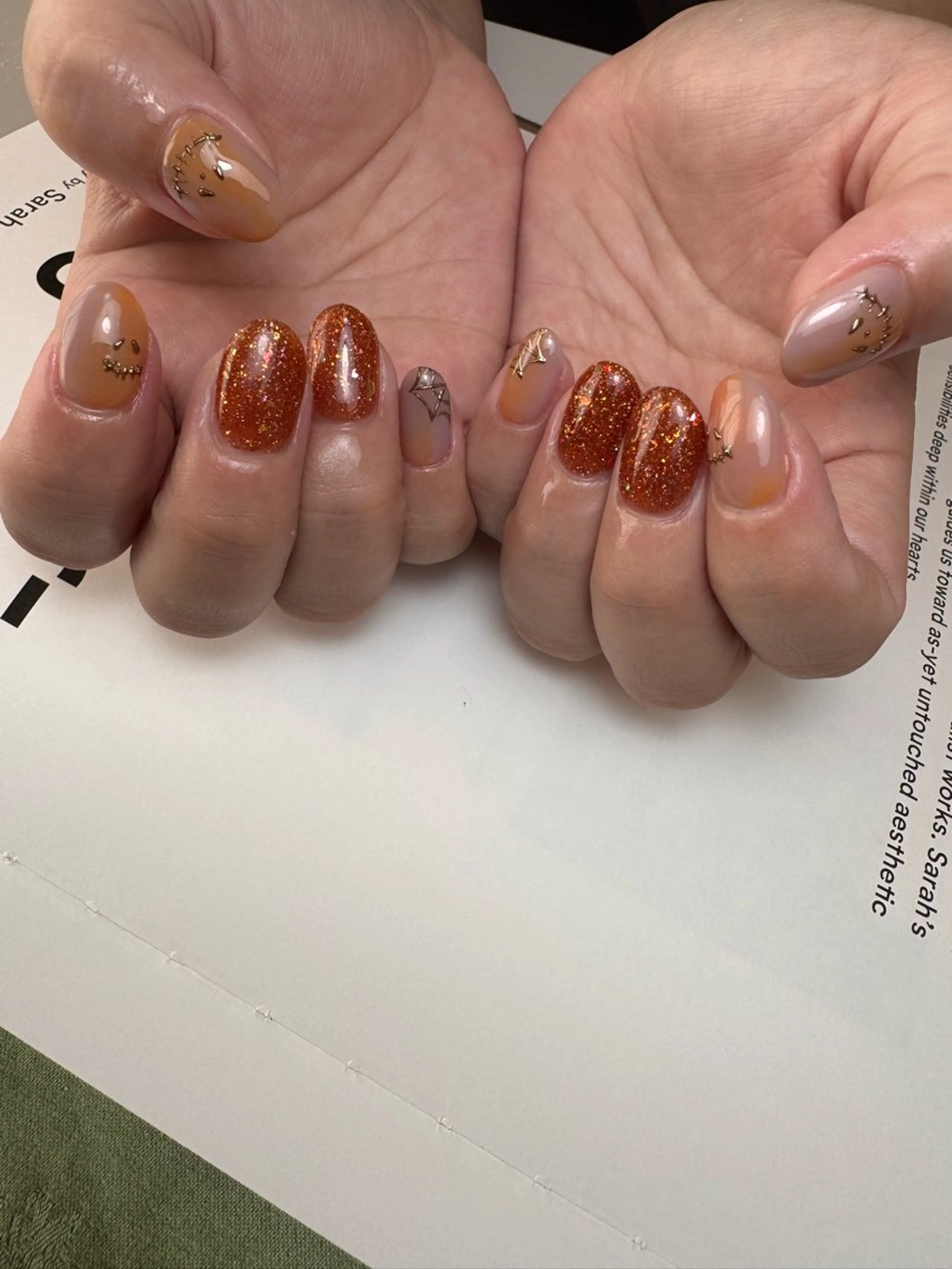 ネイル ハロウィン ハンドネイル 白日-hakubi nail-のネイルデザイン