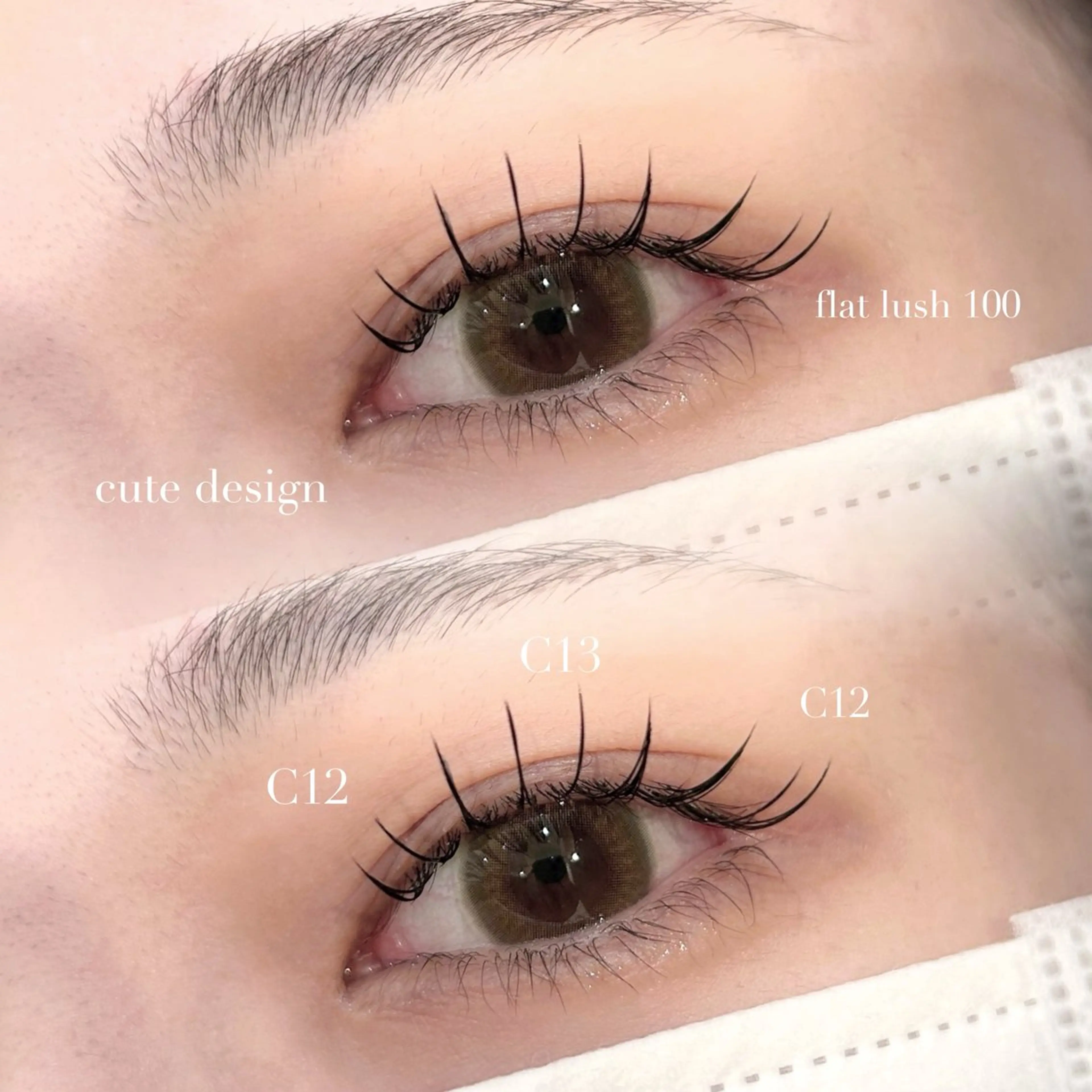 マツエク・マツパ フラットラッシュ マツエク 畠山 瑠花のマツエク・マツパデザイン