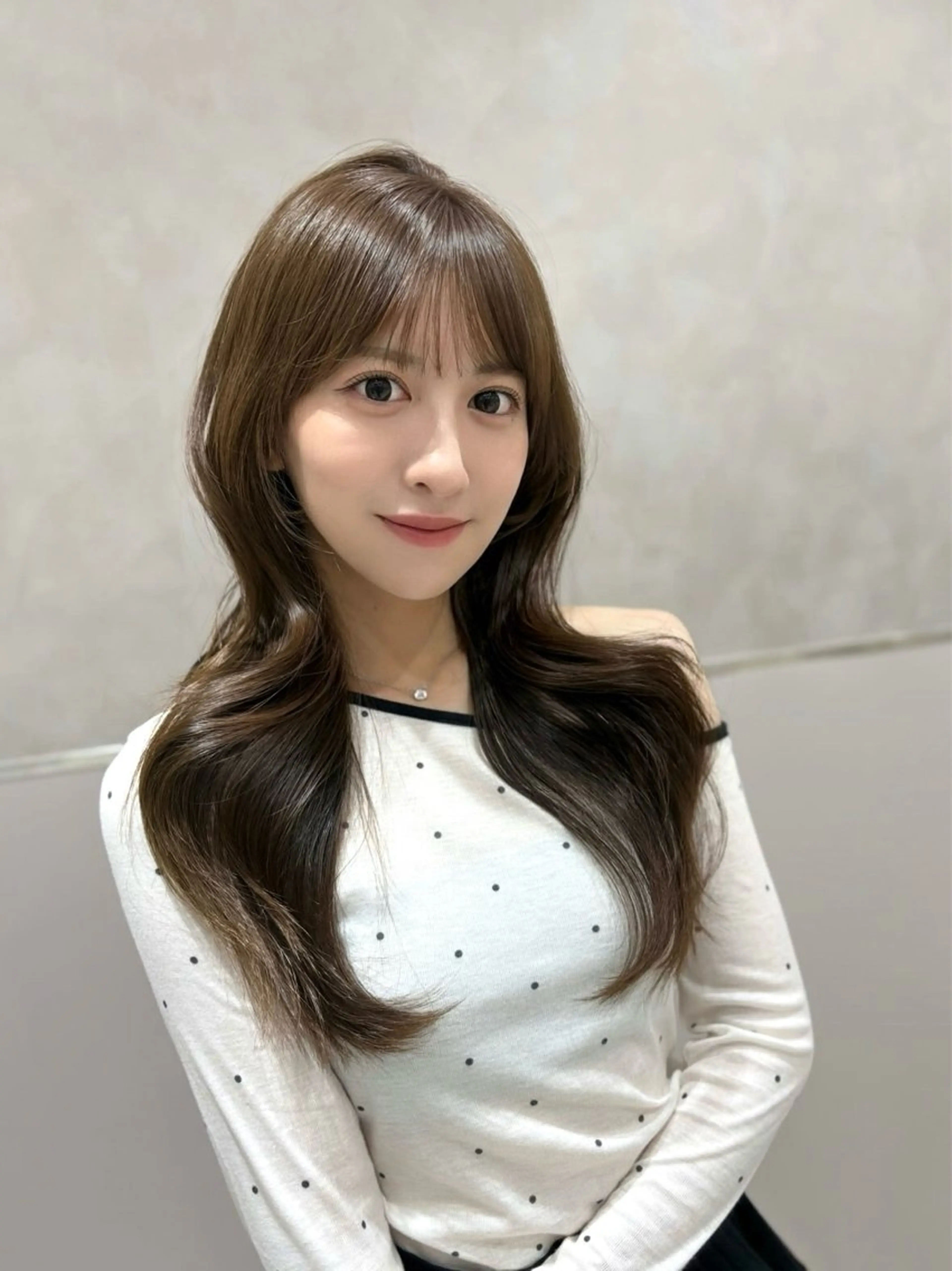 🎀【韓国風くびれ巻き】顔まわりの似合わせ重視✨トレンドの“くびれ巻き”で垢抜けたい方におすすめ💇‍♀️🤍の写真