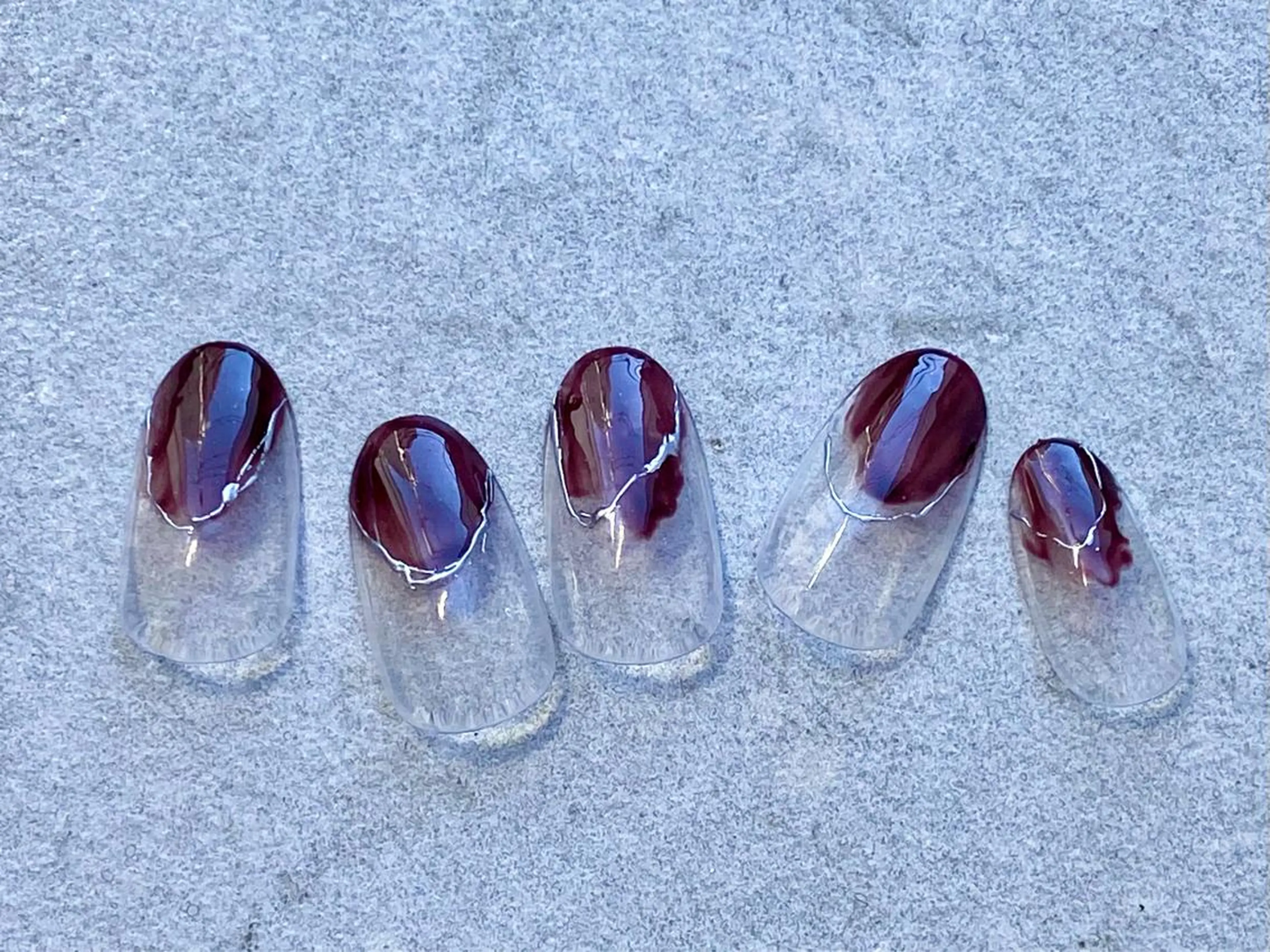 ネイル クリアネイル ニュアンスネイル ハンドネイル フジタ エリカのネイルデザイン