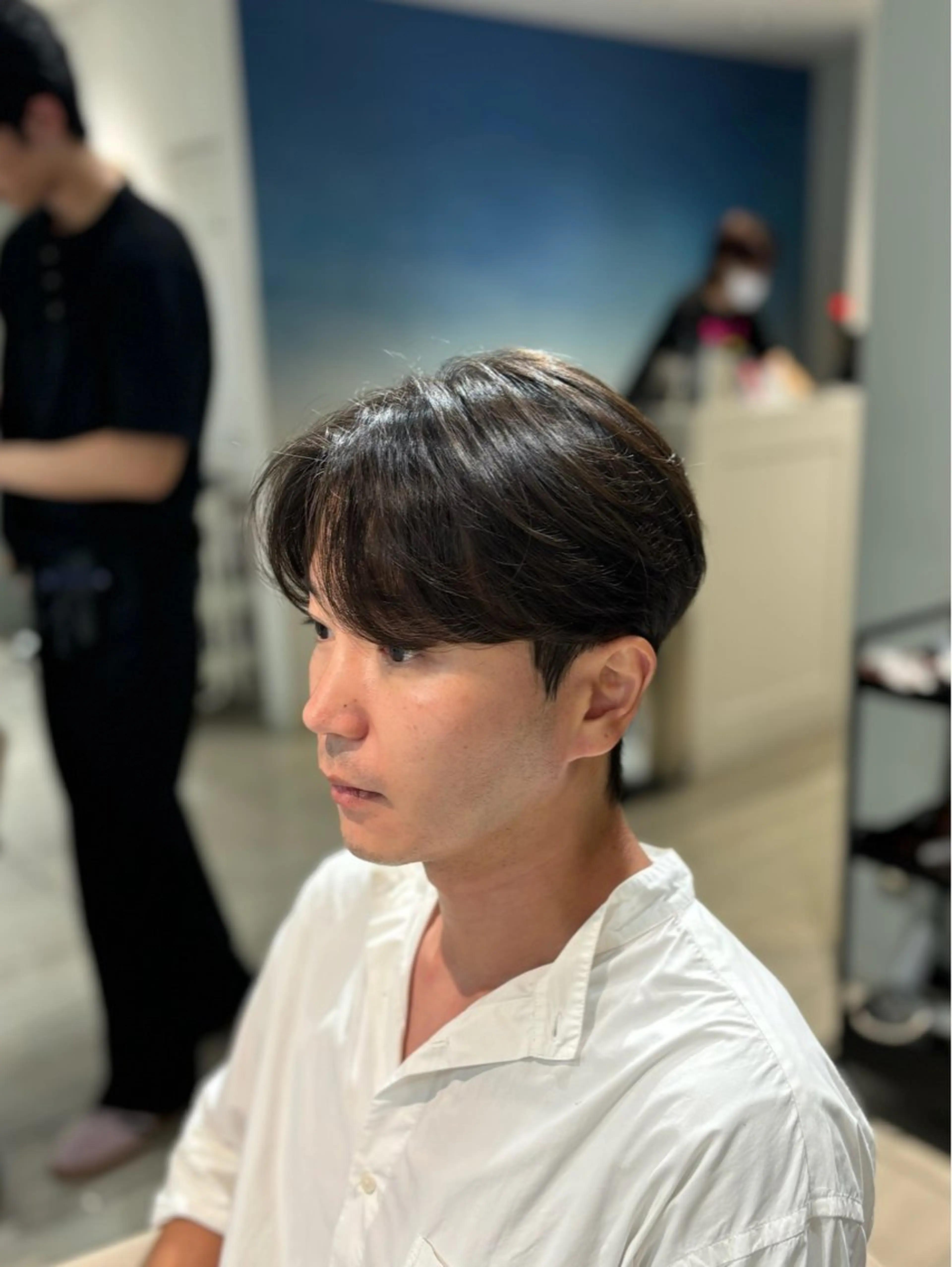 ショート メンズ カット パーマ 韓国メンズヘア/ ダウンパーマ/歩夢のヘアスタイル