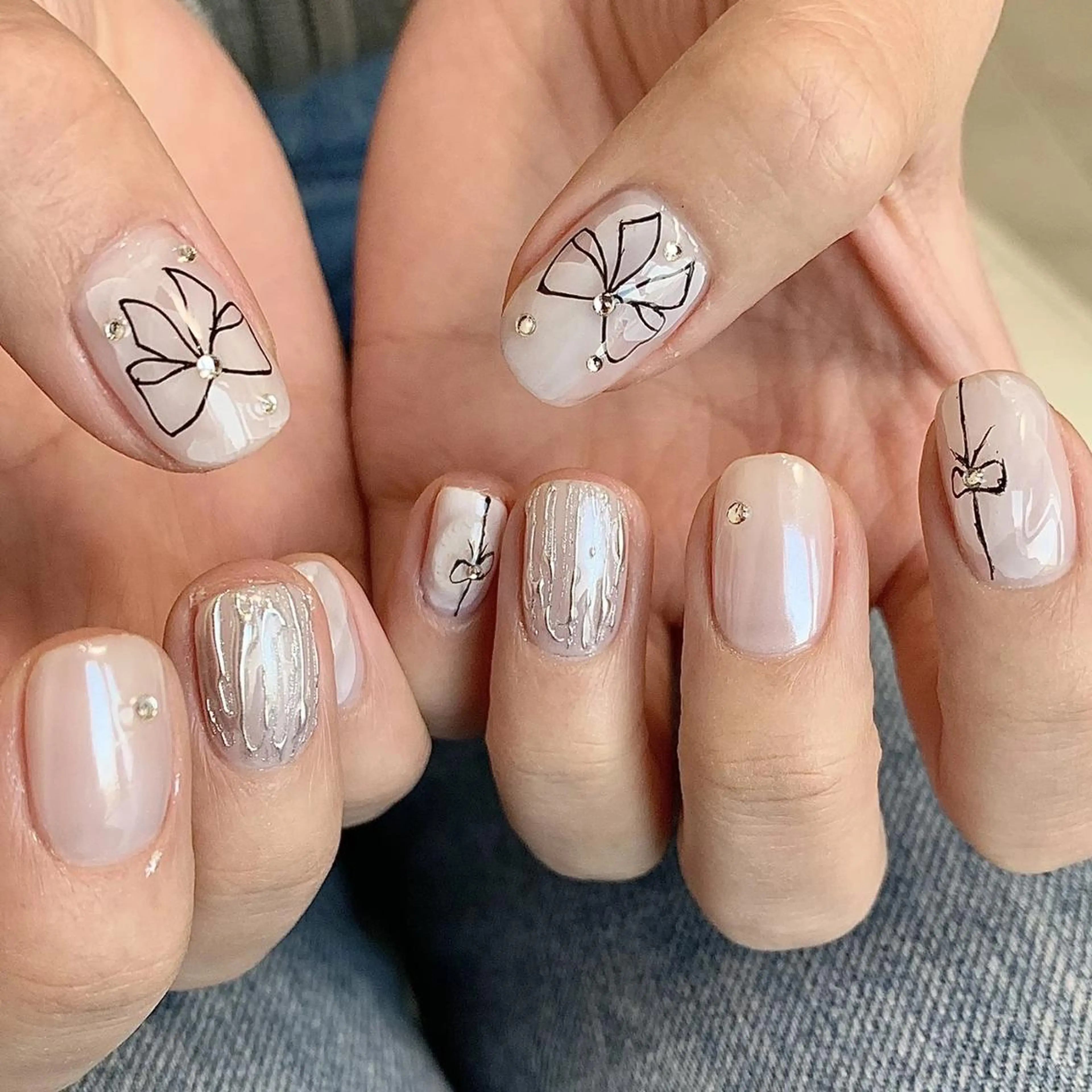 ネイル ハンドネイル ハンドケア 🍑 momo_nailのネイルデザイン